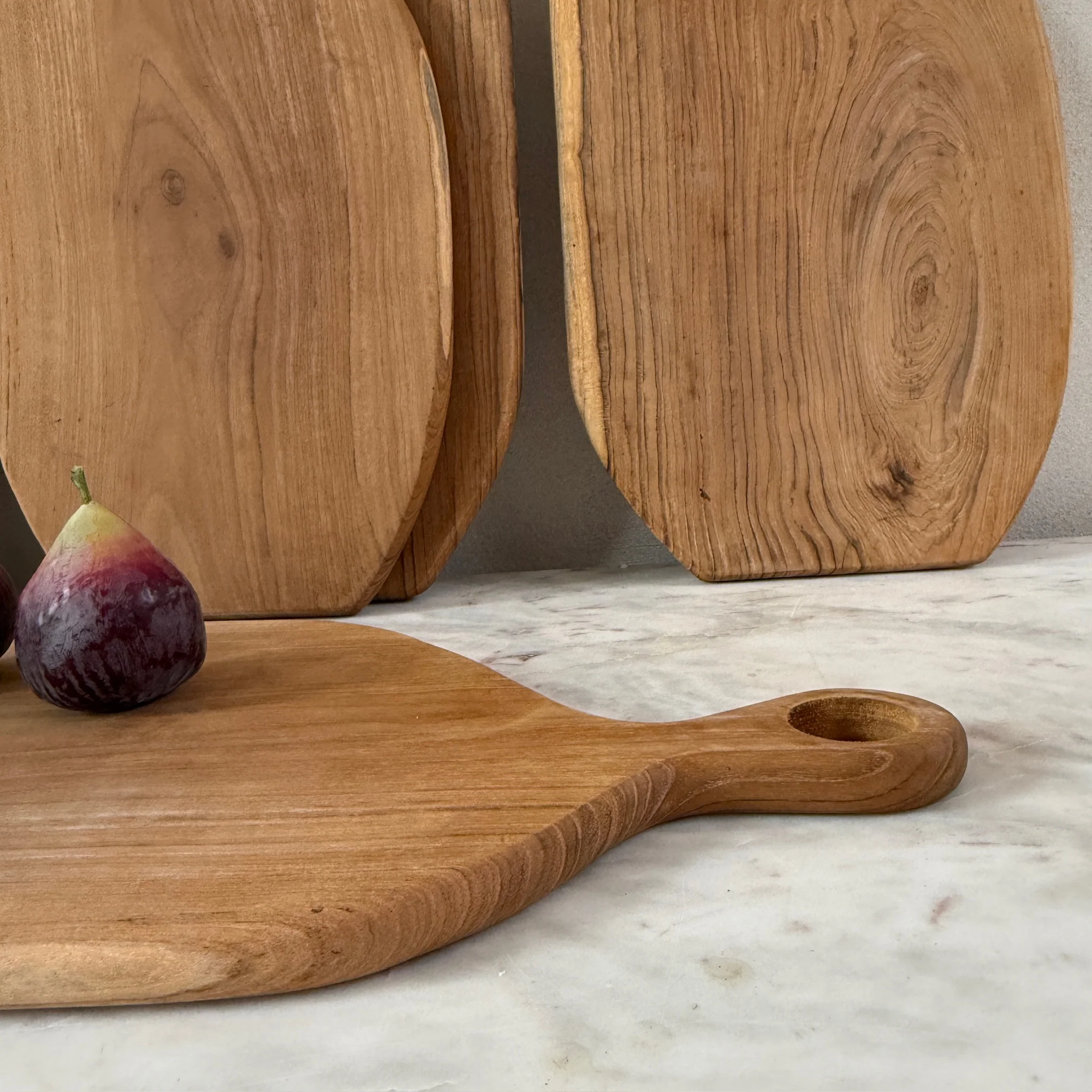 Large Teak Asymmetric Breadboard - Image 5