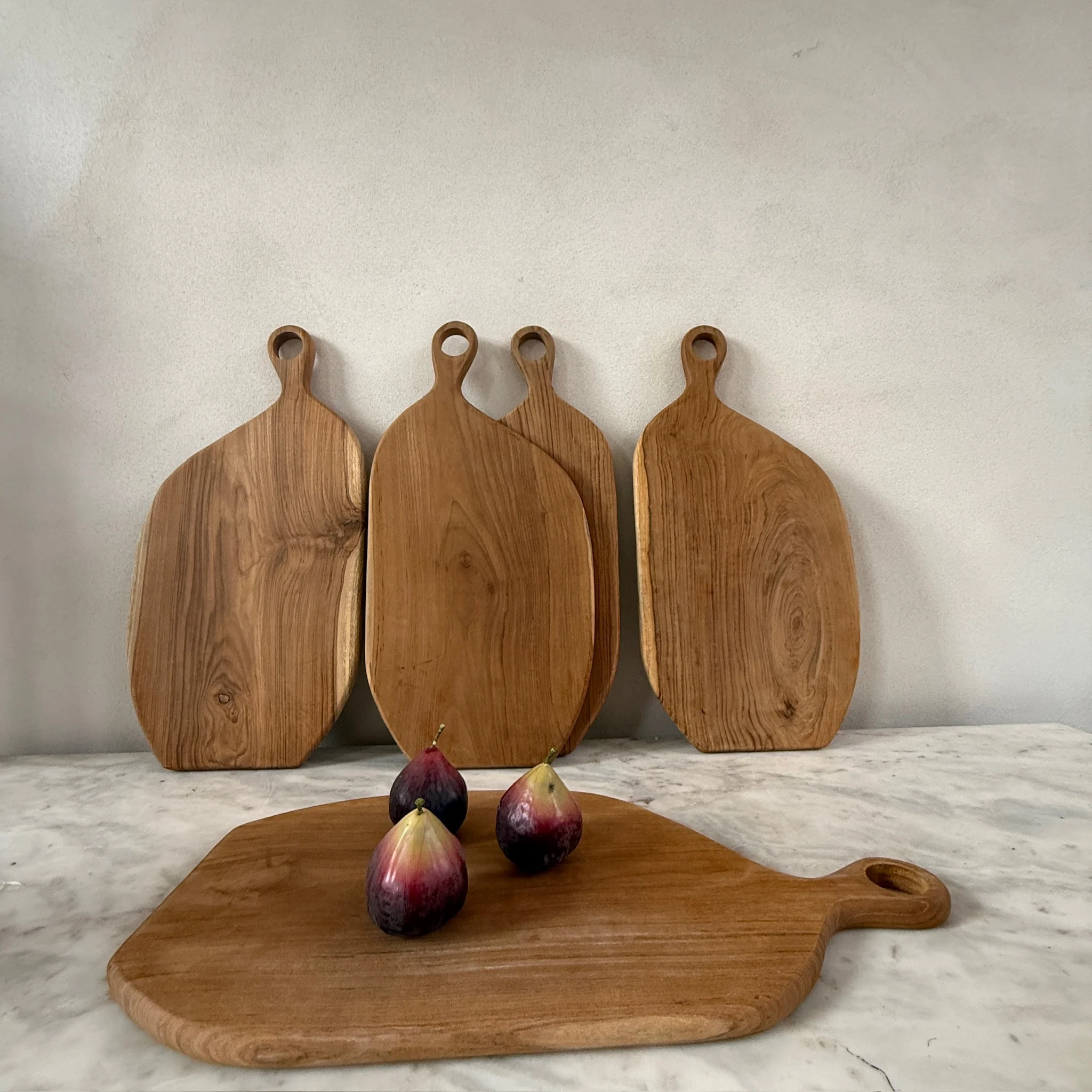 Large Teak Asymmetric Breadboard - Image 6