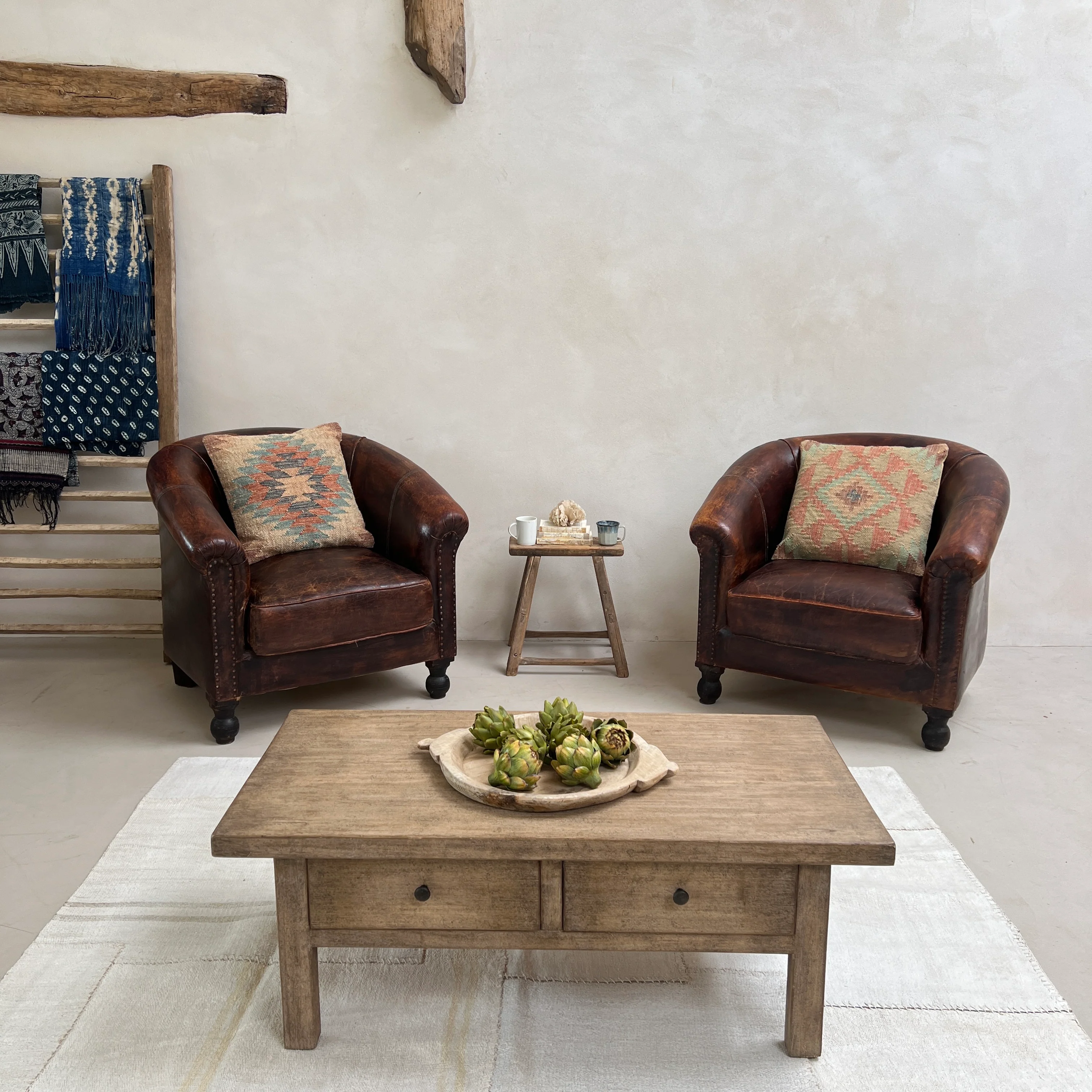 Large Vintage Leather Club Chair - Image 11