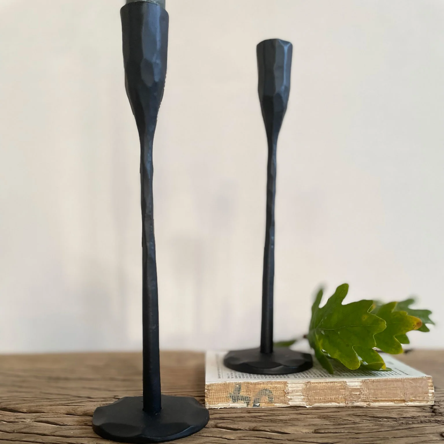 Matt Black metal Candlestick S - Image 3