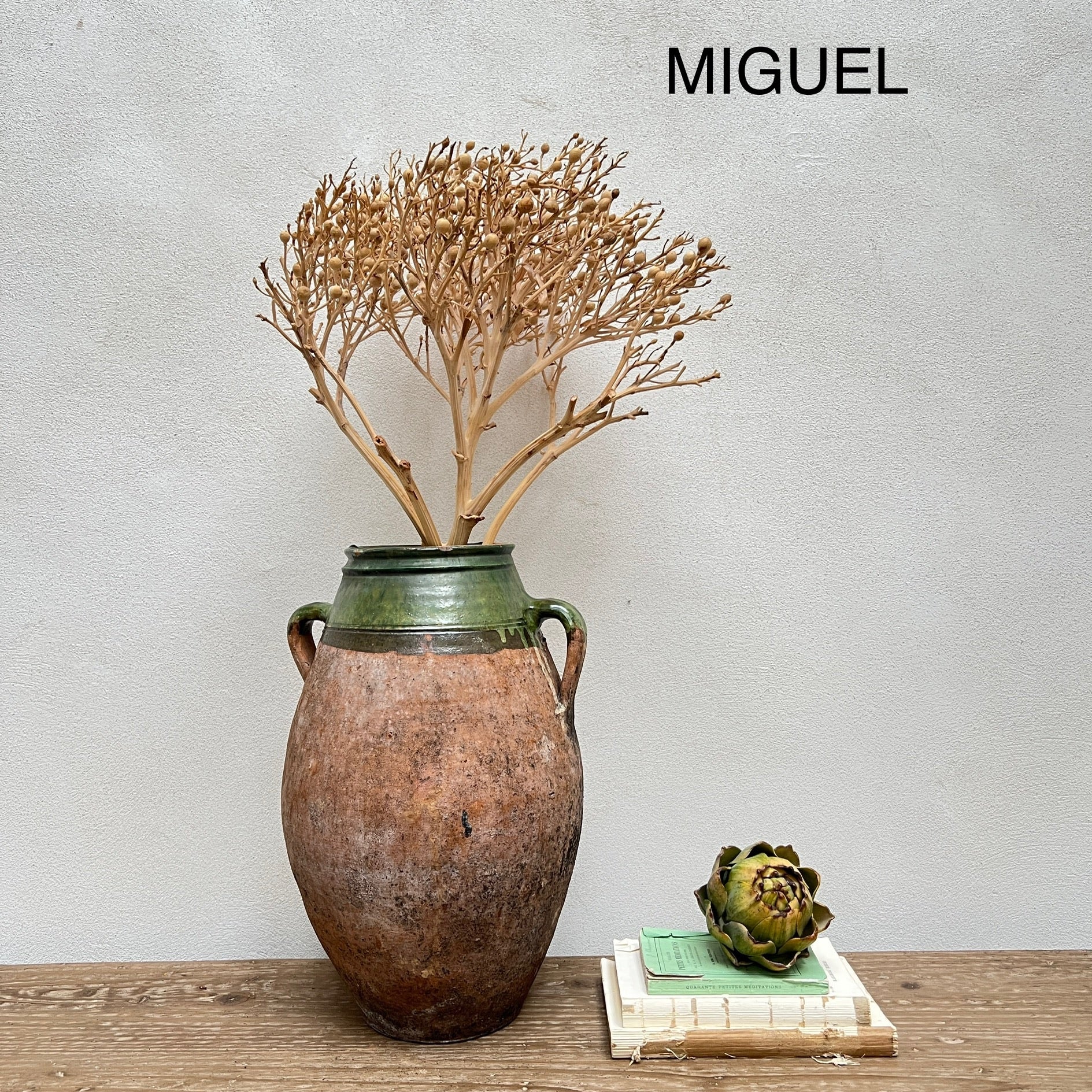 Medium Antique Urns | Olive - Image 11