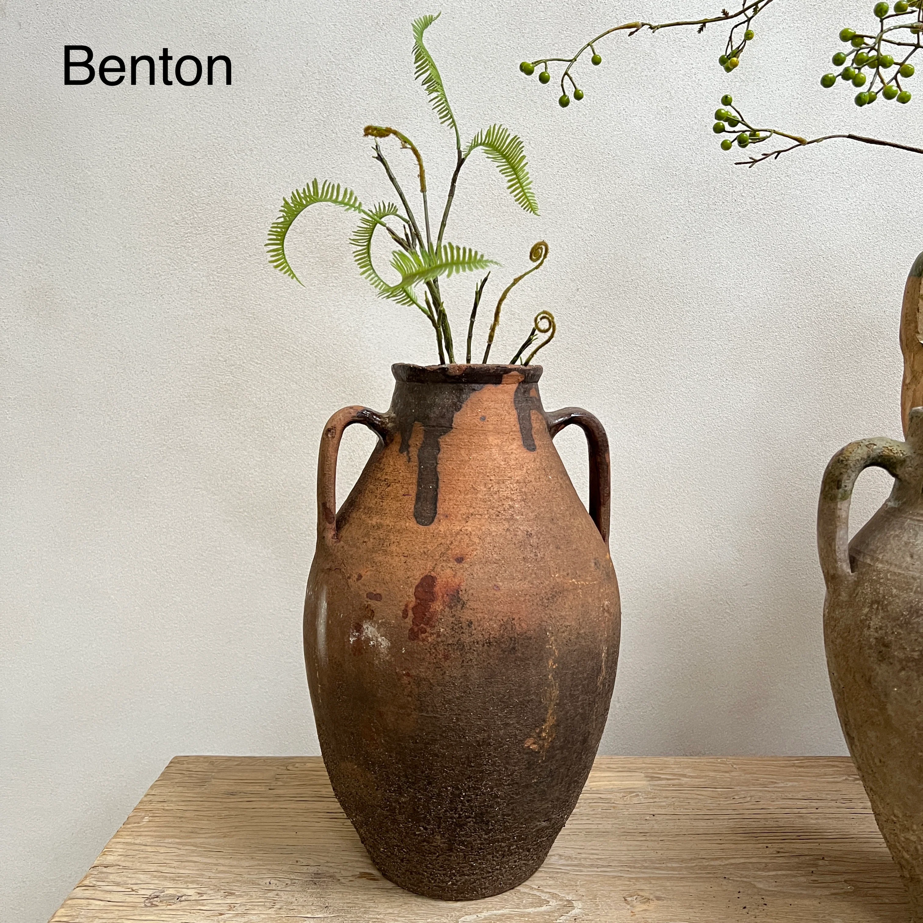 Medium Antique Urns | Olive - Image 3