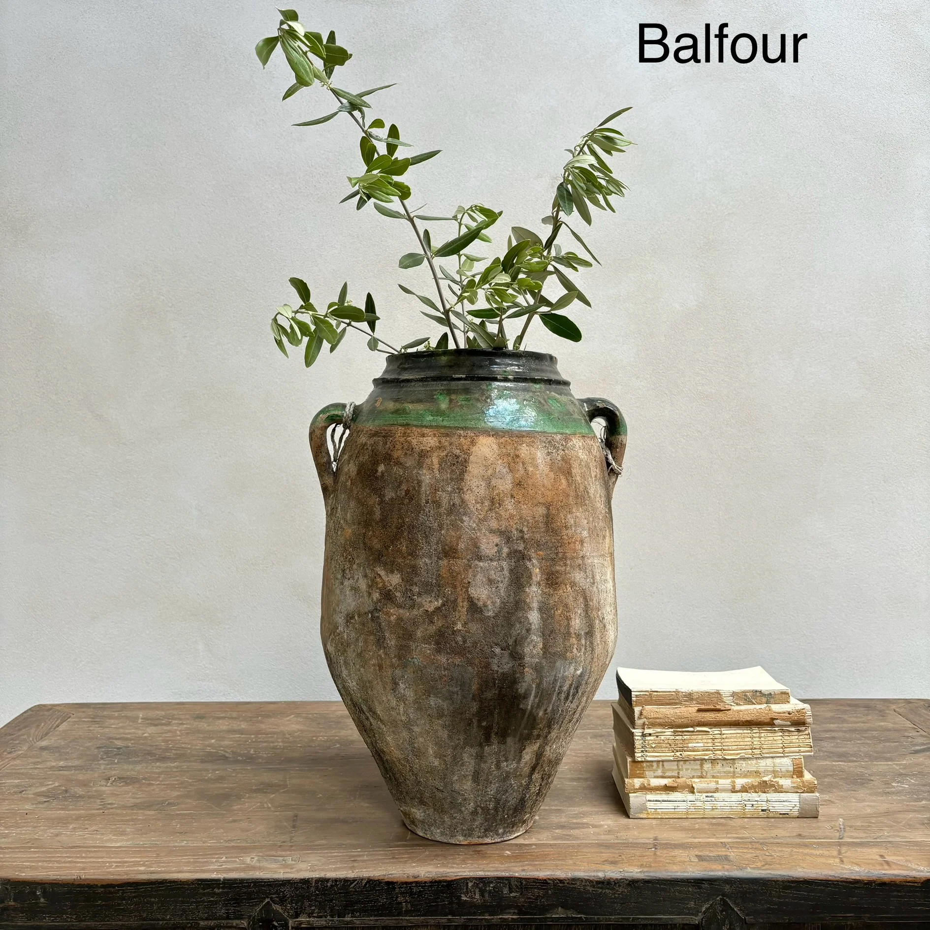 Medium Antique Urns | Olive - Image 6