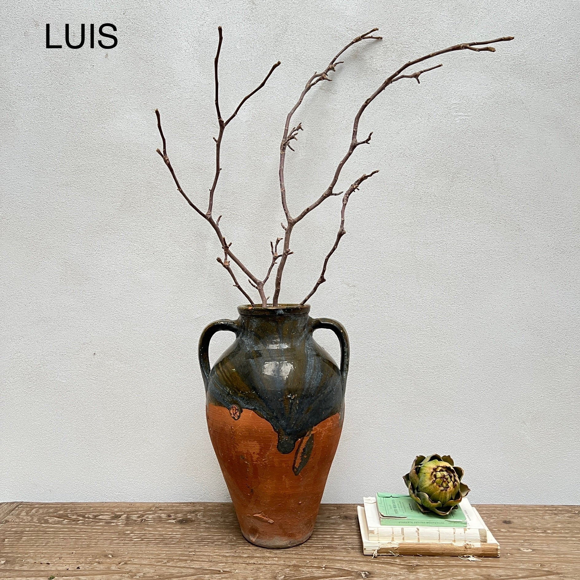 Medium Antique Urns | Olive - Image 7