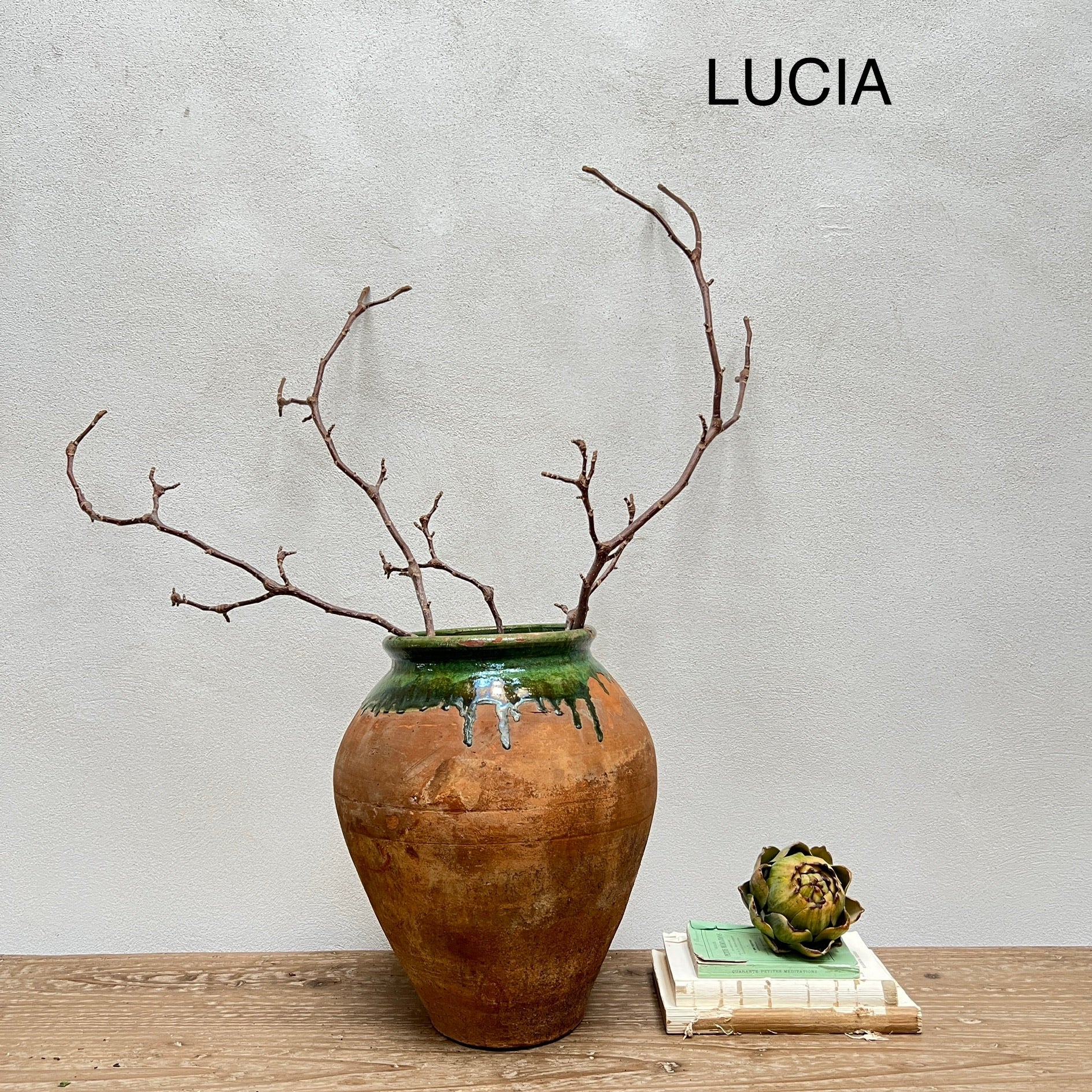 Medium Antique Urns | Olive - Image 8