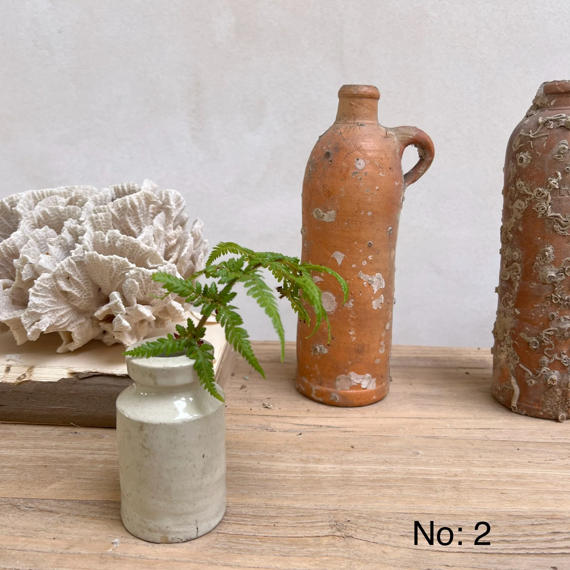 Medium Vintage Shipwreck stoneware bottle - Image 3