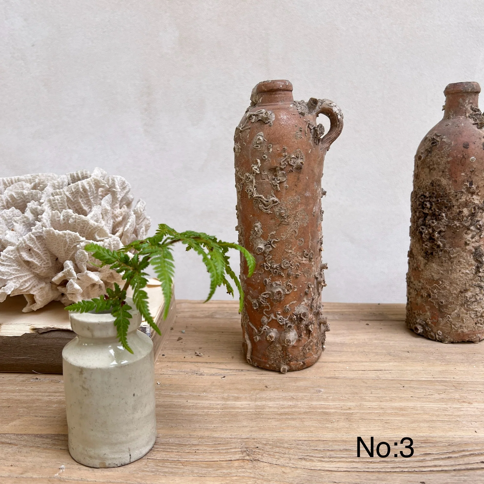 Medium Vintage Shipwreck stoneware bottle - Image 4