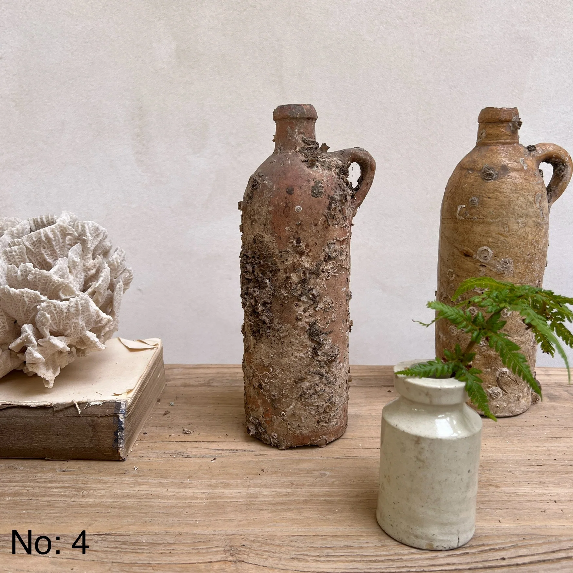 Medium Vintage Shipwreck stoneware bottle - Image 5