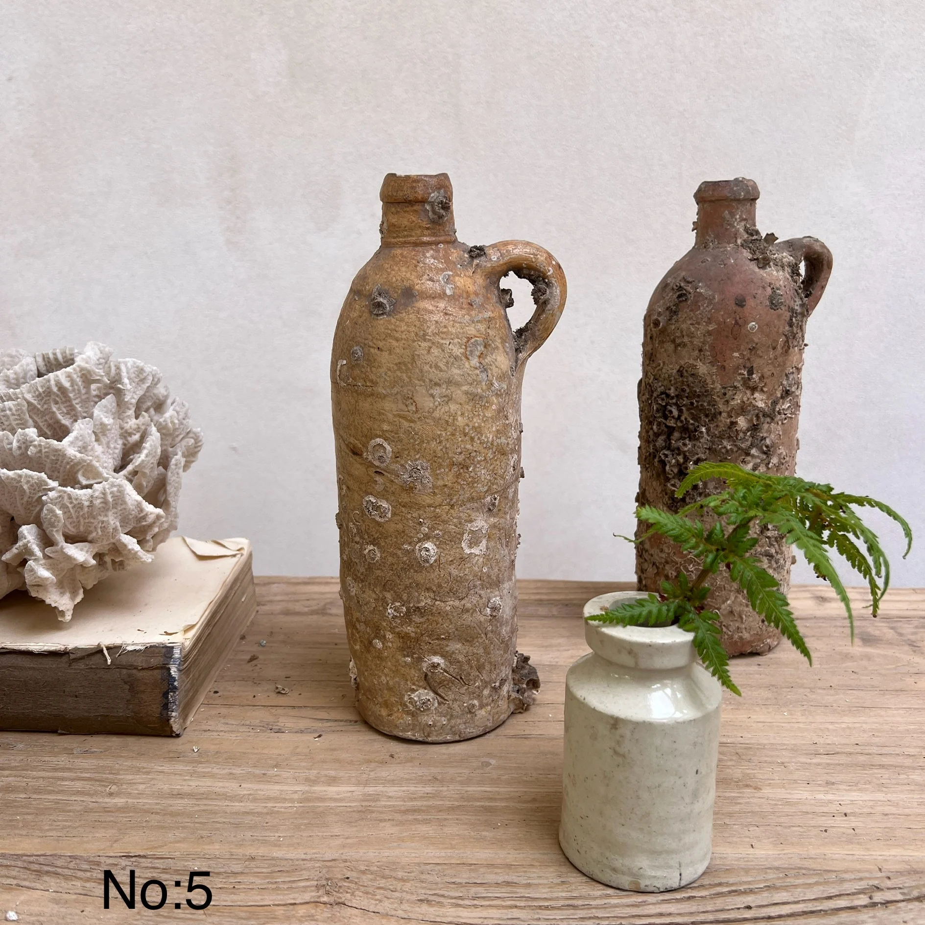 Medium Vintage Shipwreck stoneware bottle - Image 6