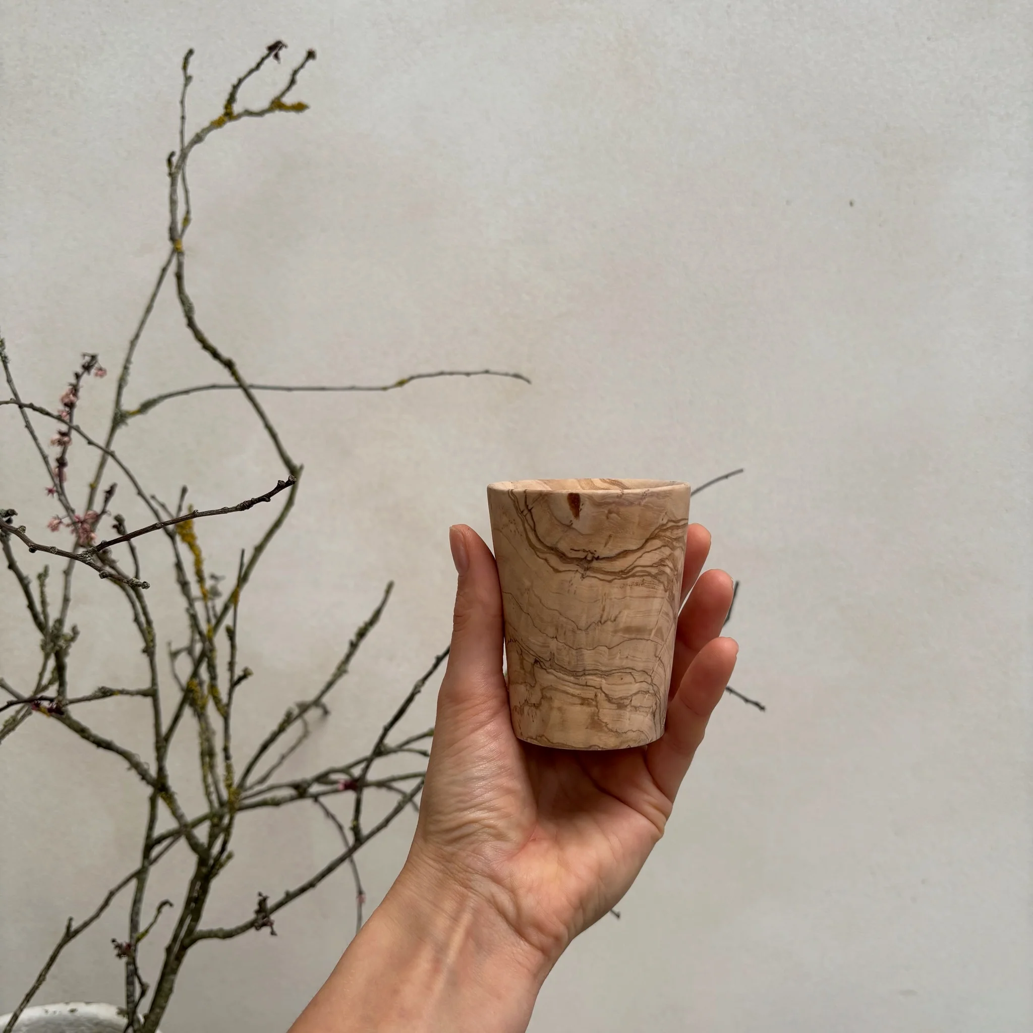 Moroccan Olive Wood Cups - Image 4