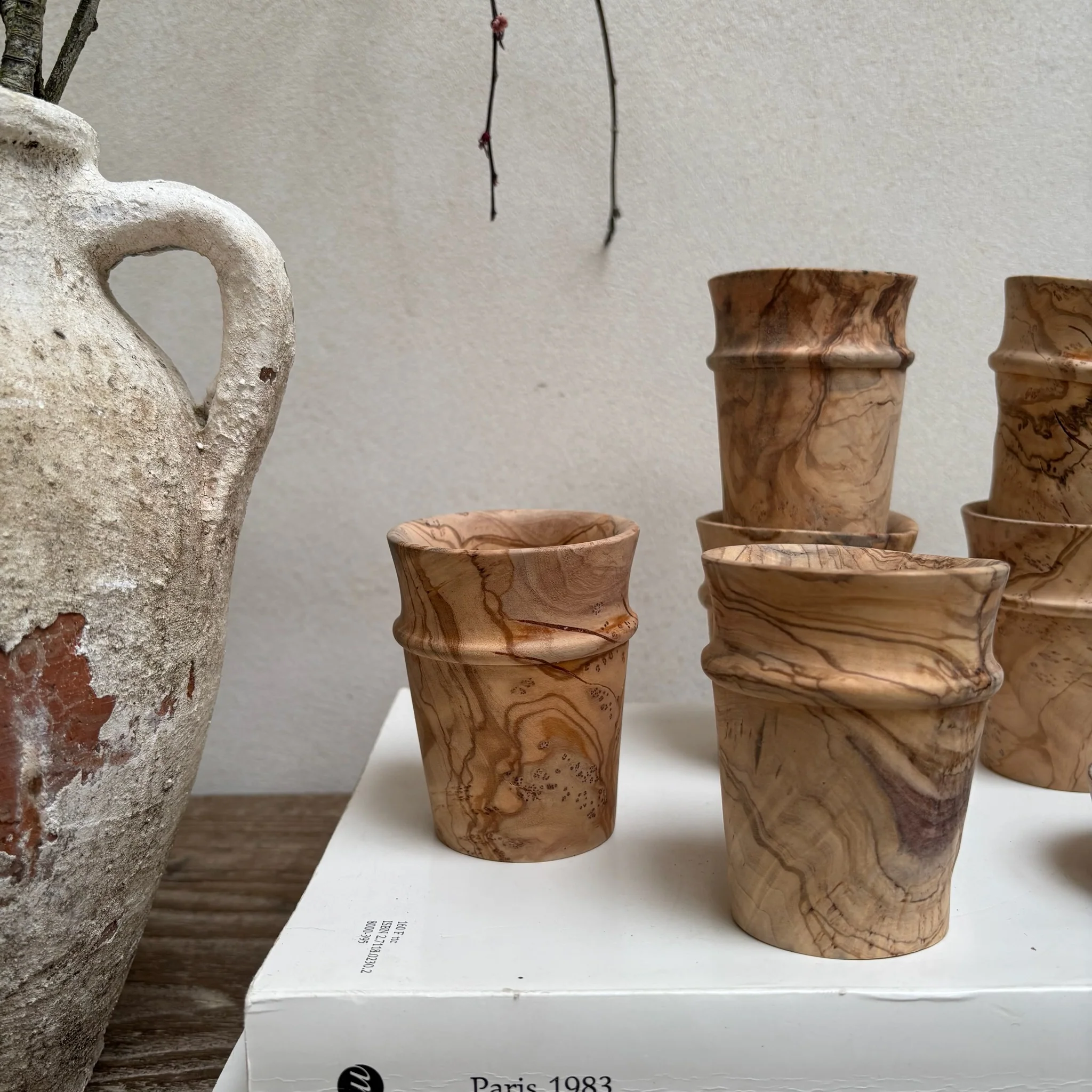 Moroccan Olive Wood Cups - Image 7