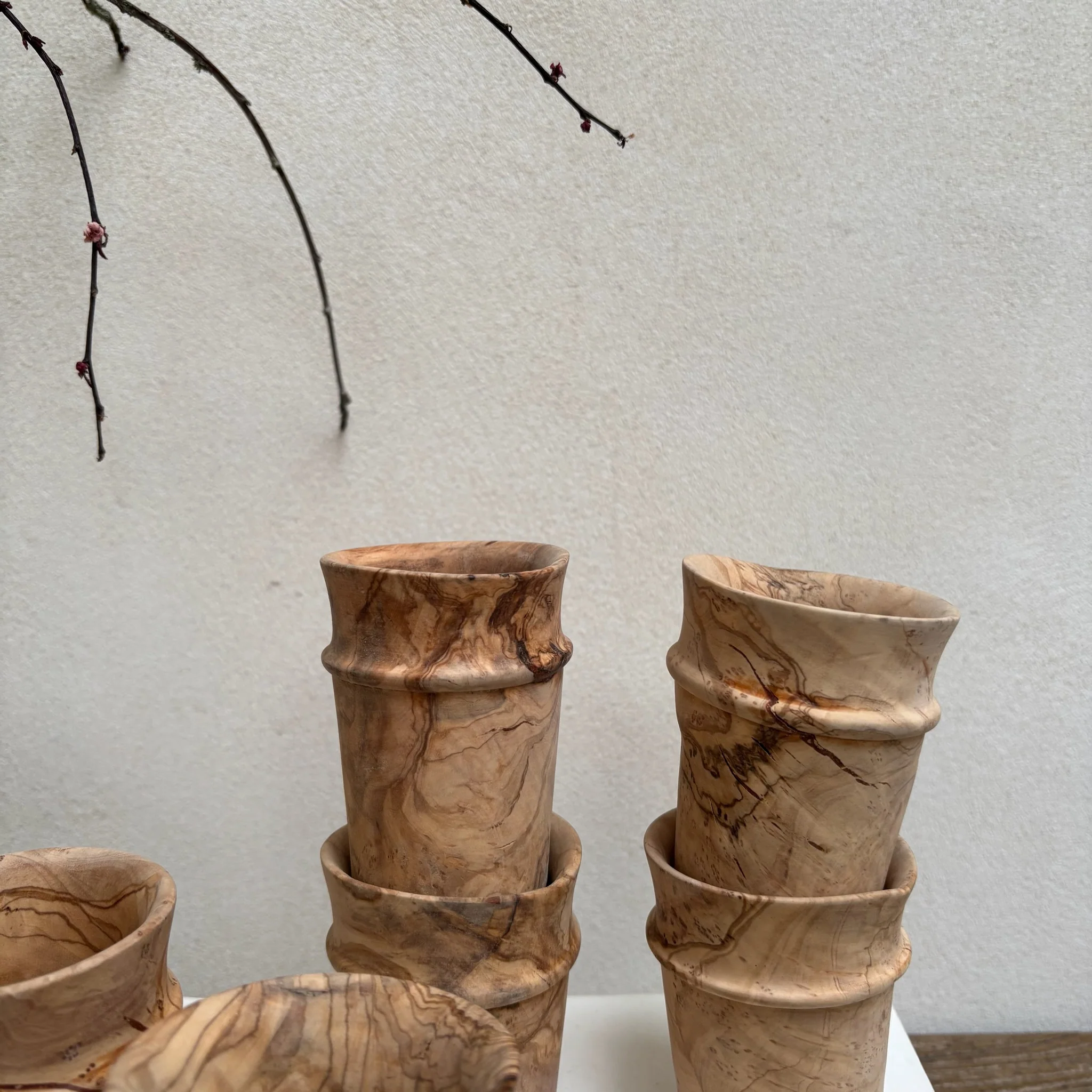 Moroccan Olive Wood Cups - Image 8