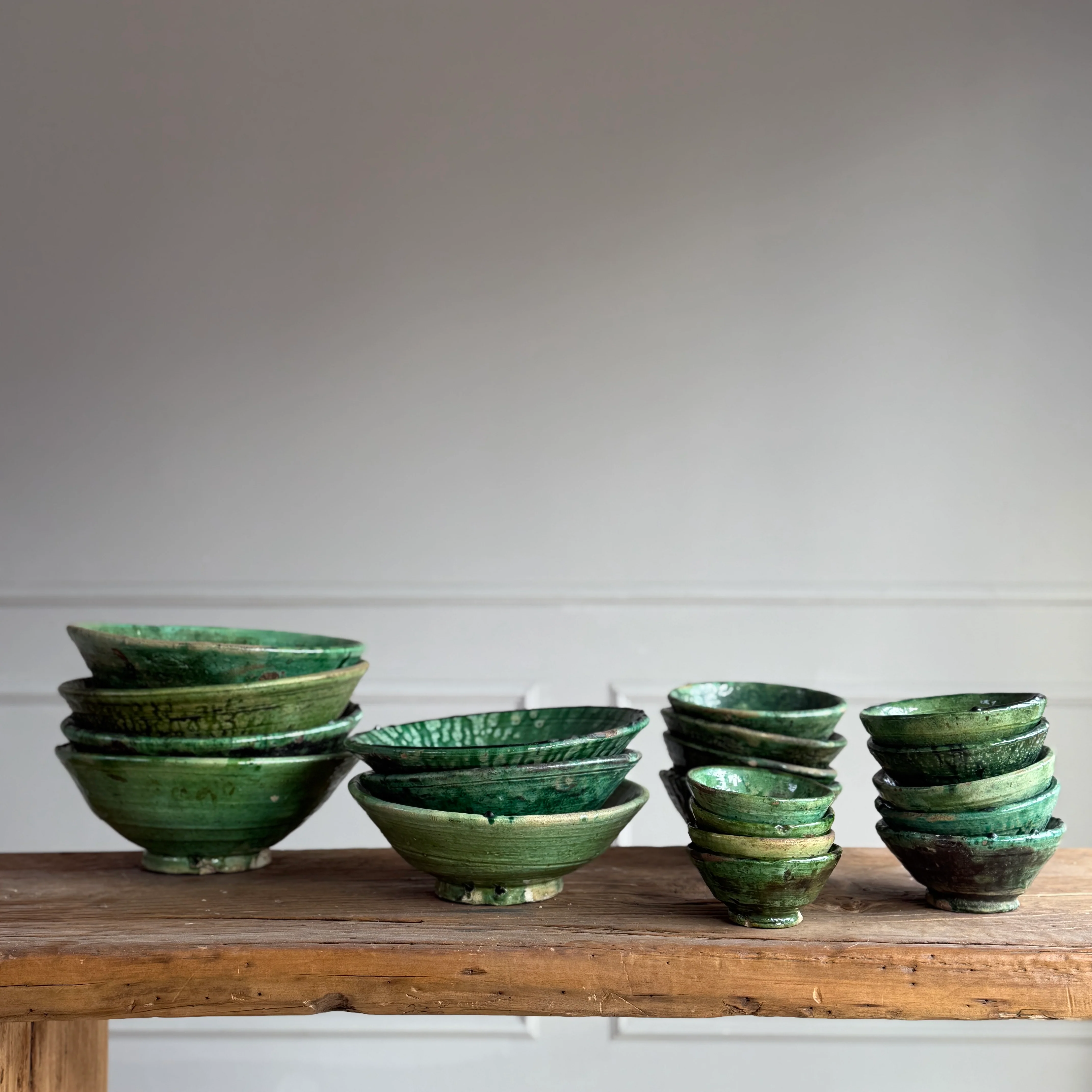 Moroccan Tamegroute Glaze Pottery Bowls - Image 3