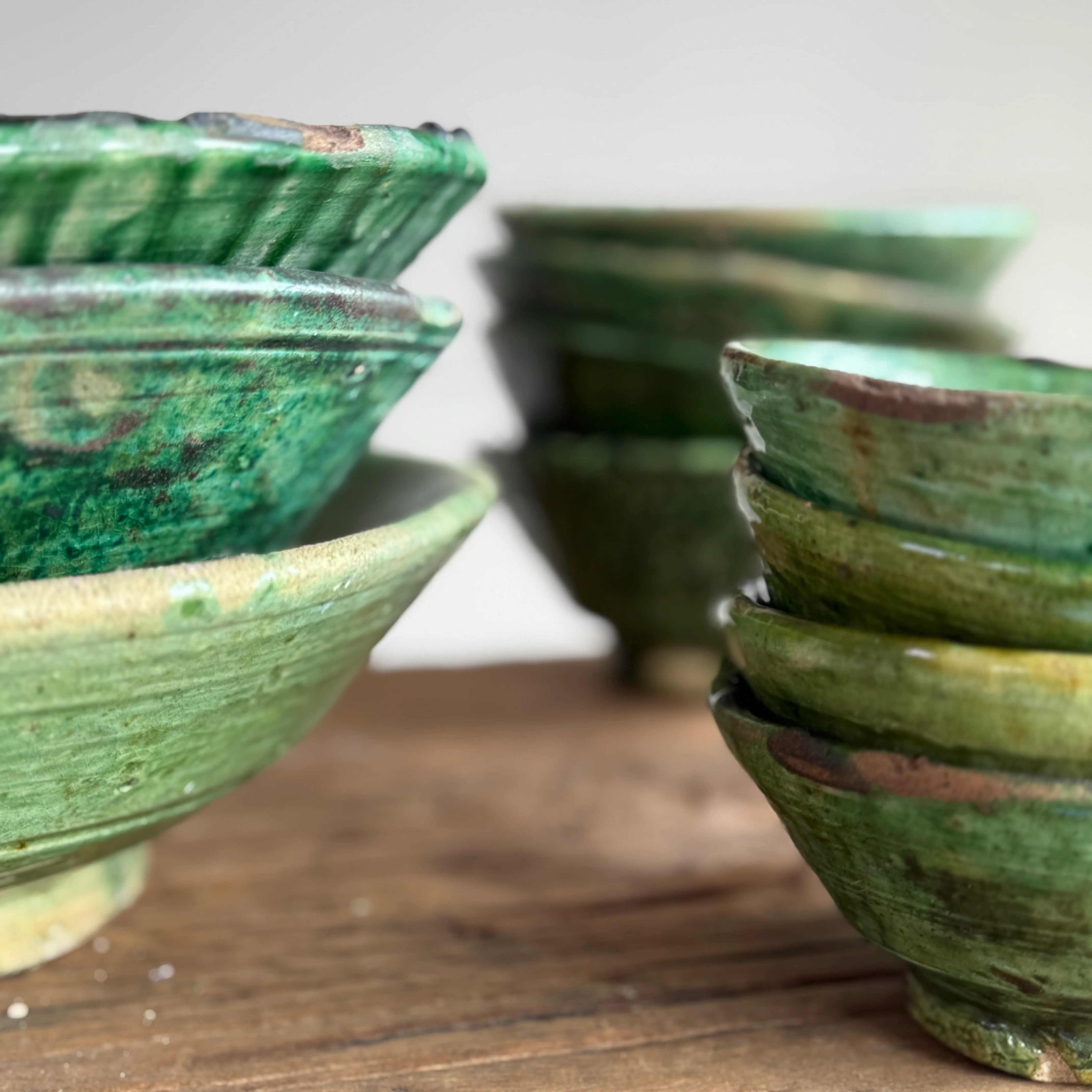 Moroccan Tamegroute Glaze Pottery Bowls - Image 4