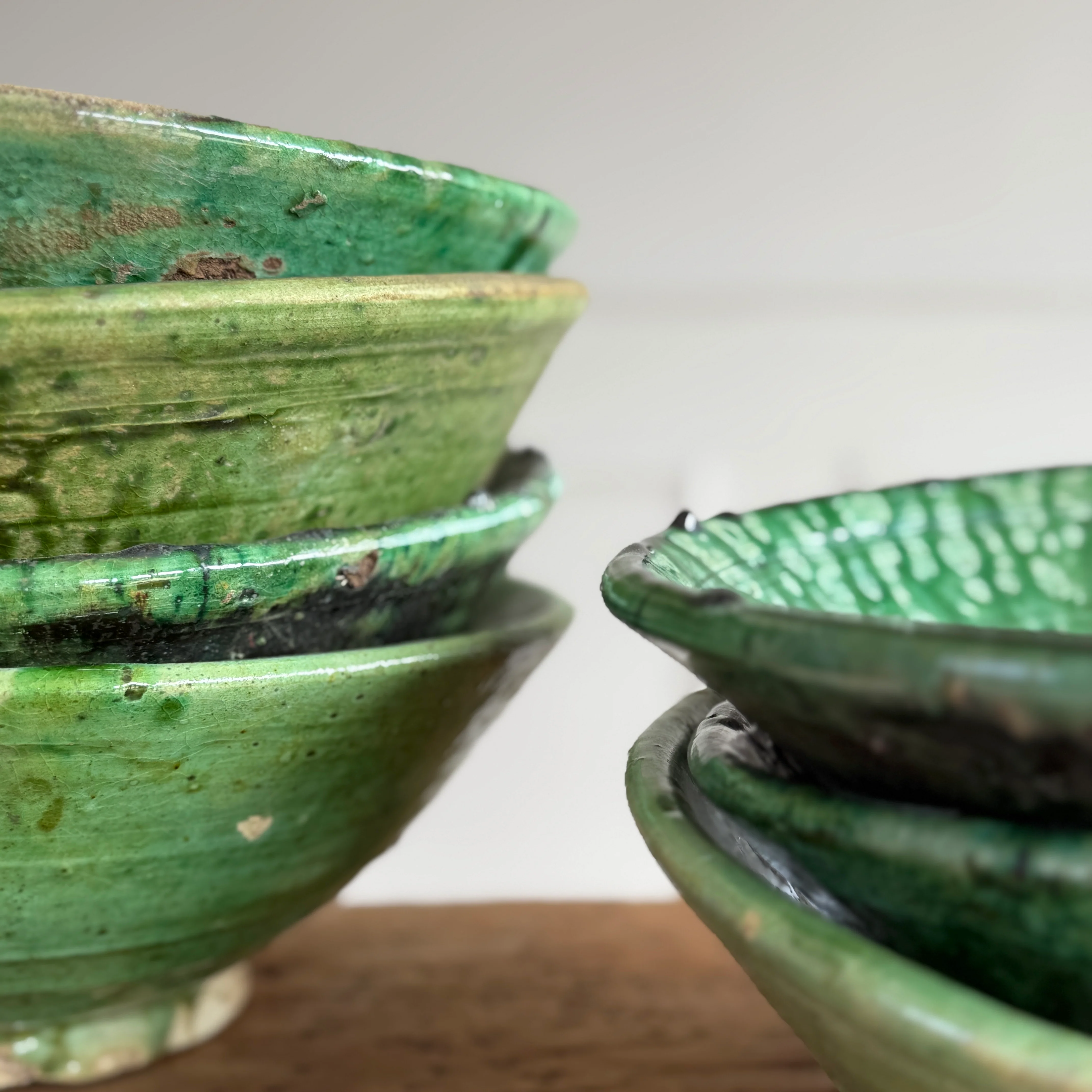 Moroccan Tamegroute Glaze Pottery Bowls - Image 5