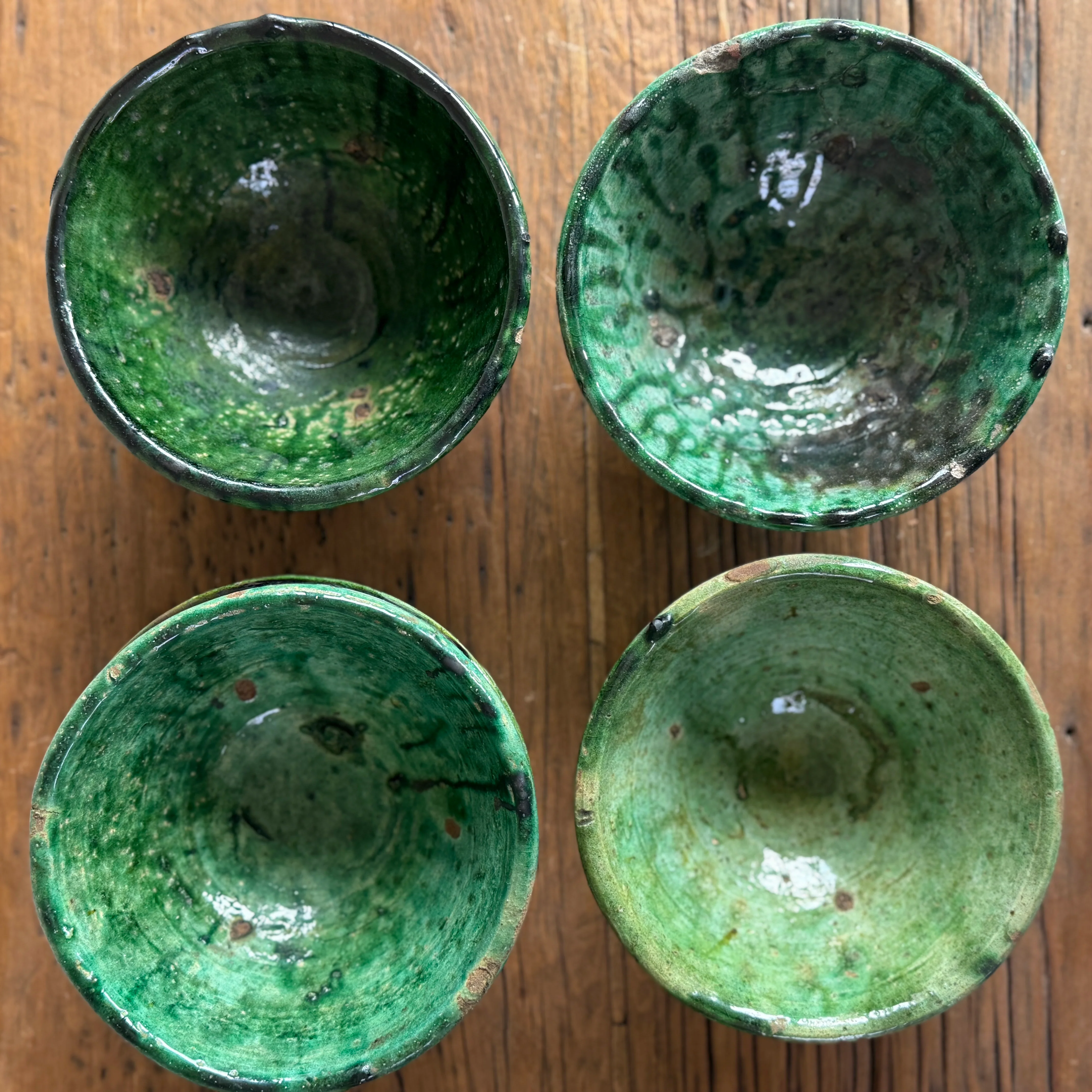 Moroccan Tamegroute Glaze Pottery Bowls - Image 7