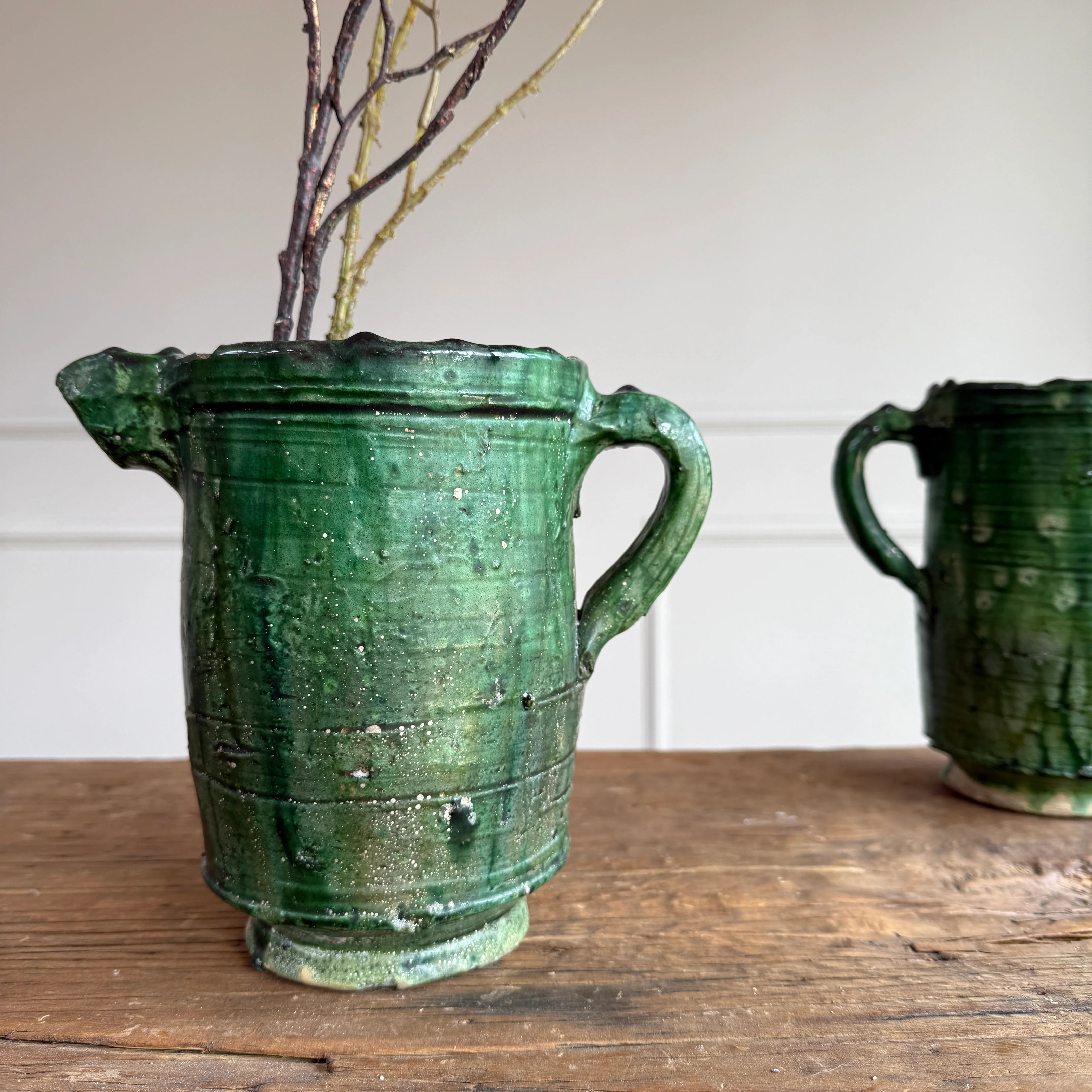 Moroccan Tamegroute Glaze Pottery Jug - Image 2
