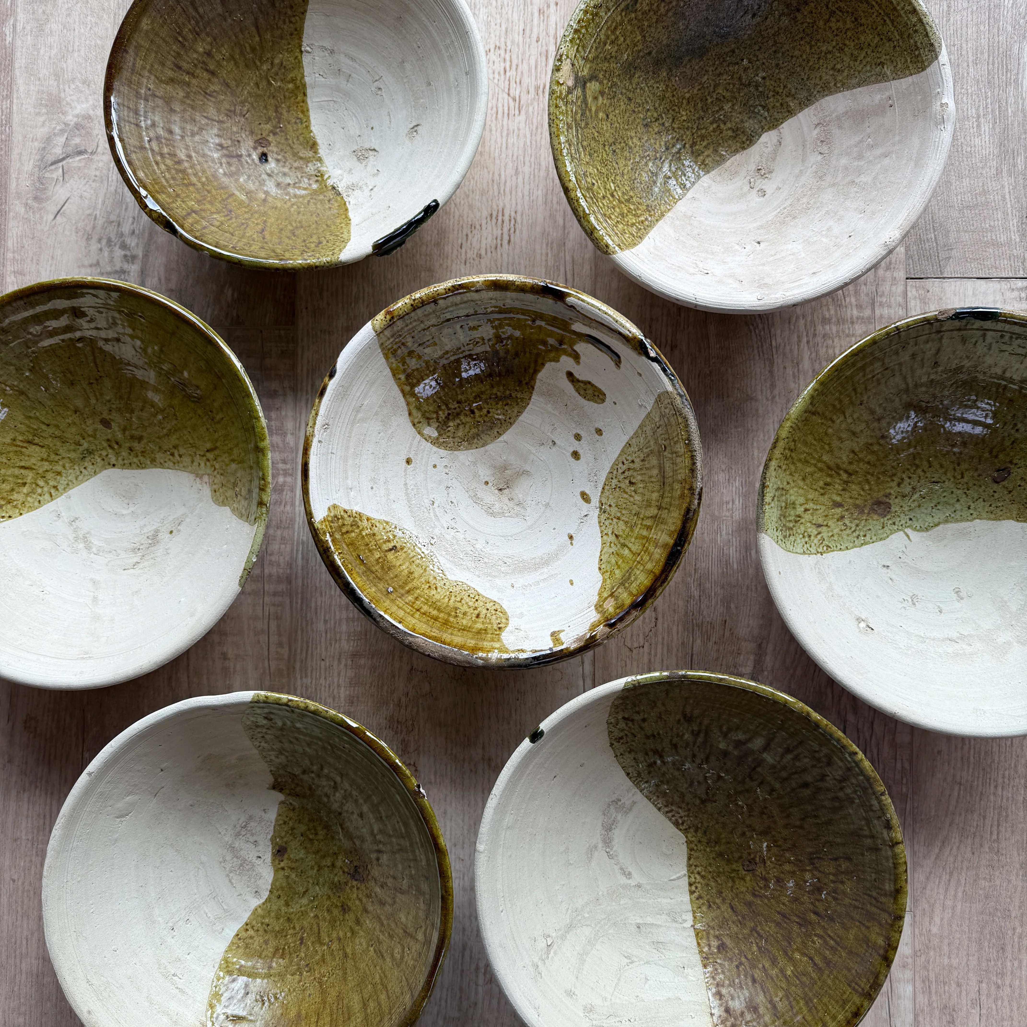 Moroccan Bowl Green Glazed | Natural Unglazed - Image 11