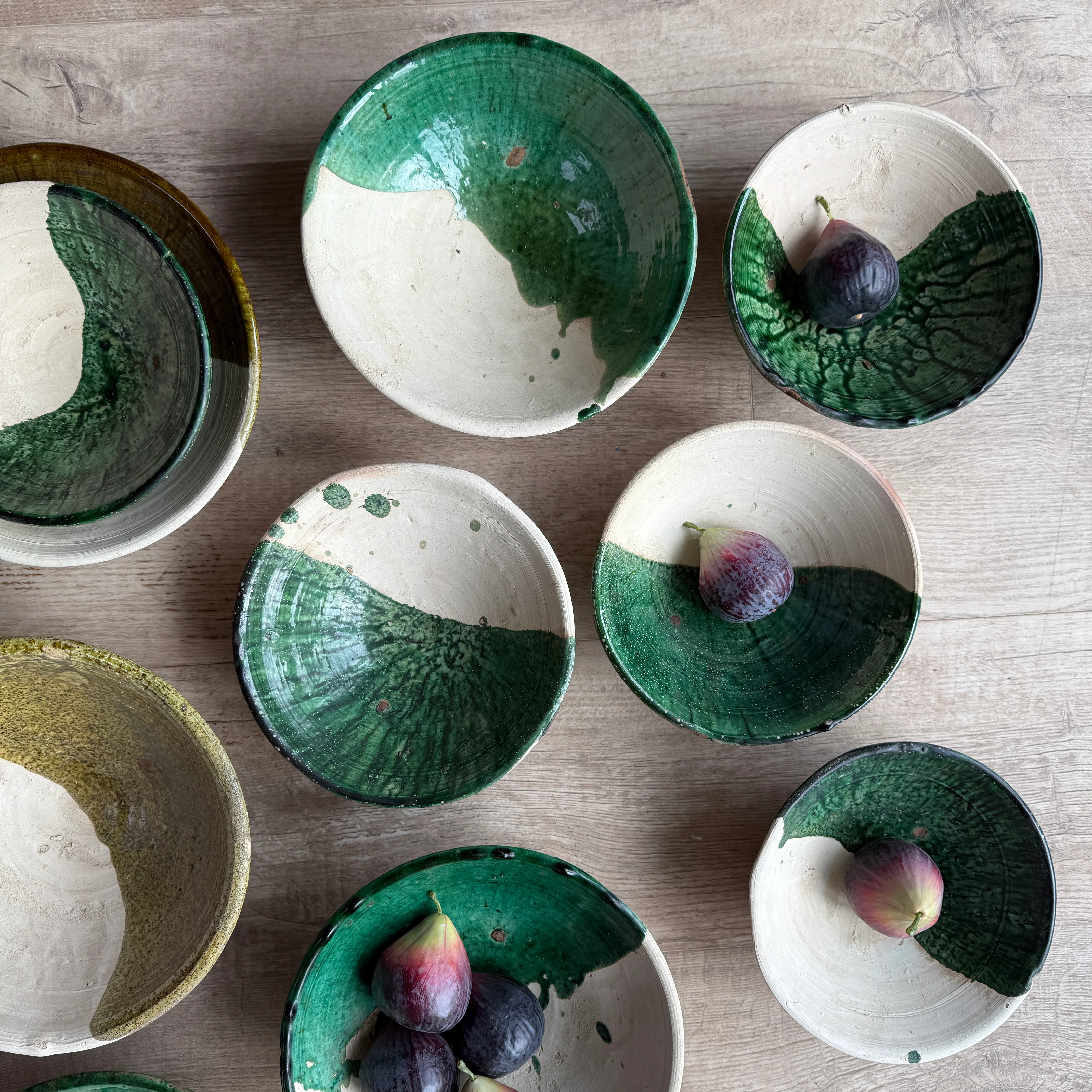Moroccan Bowl Green Glazed | Natural Unglazed - Image 2