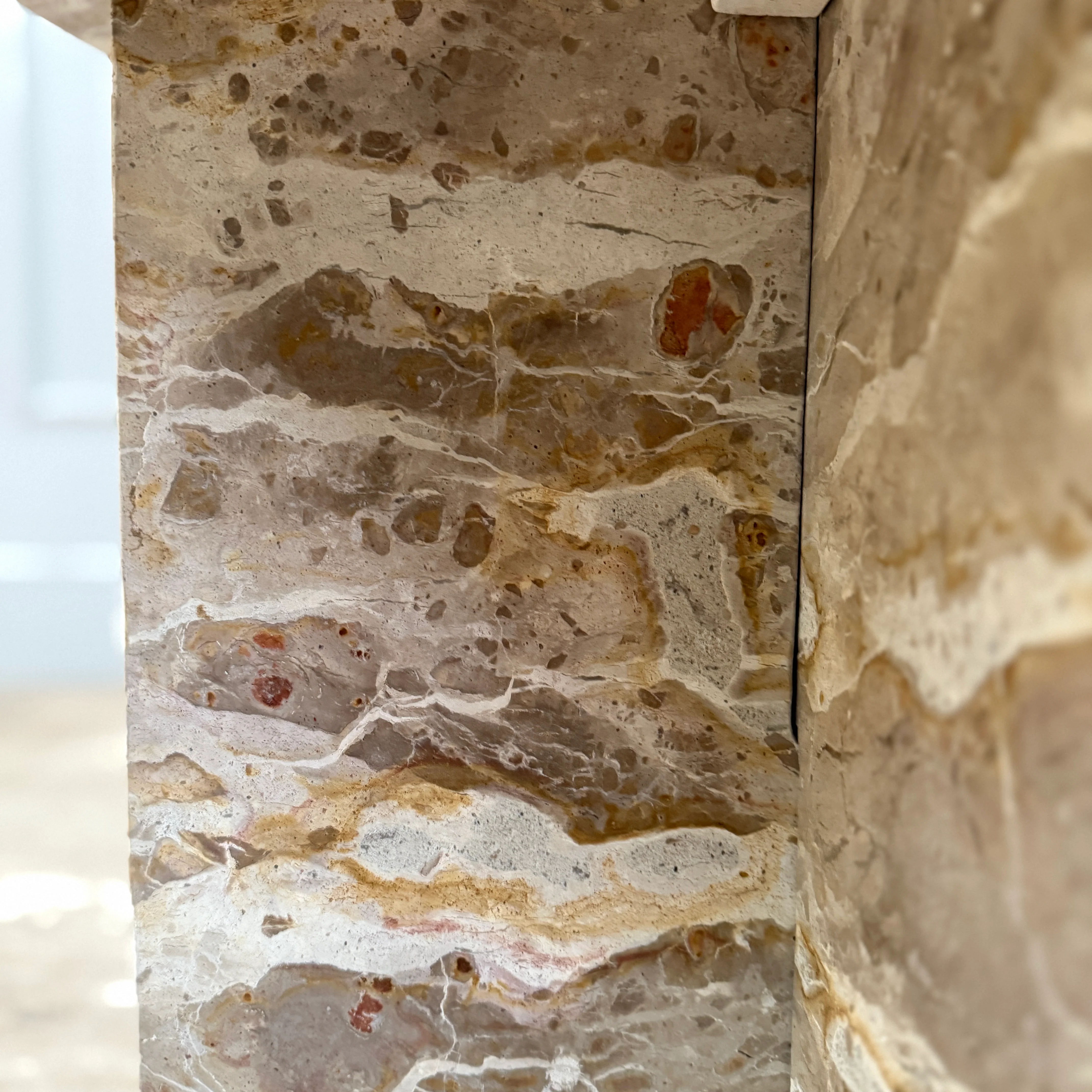 Natural Round Marble Side Table - Image 5
