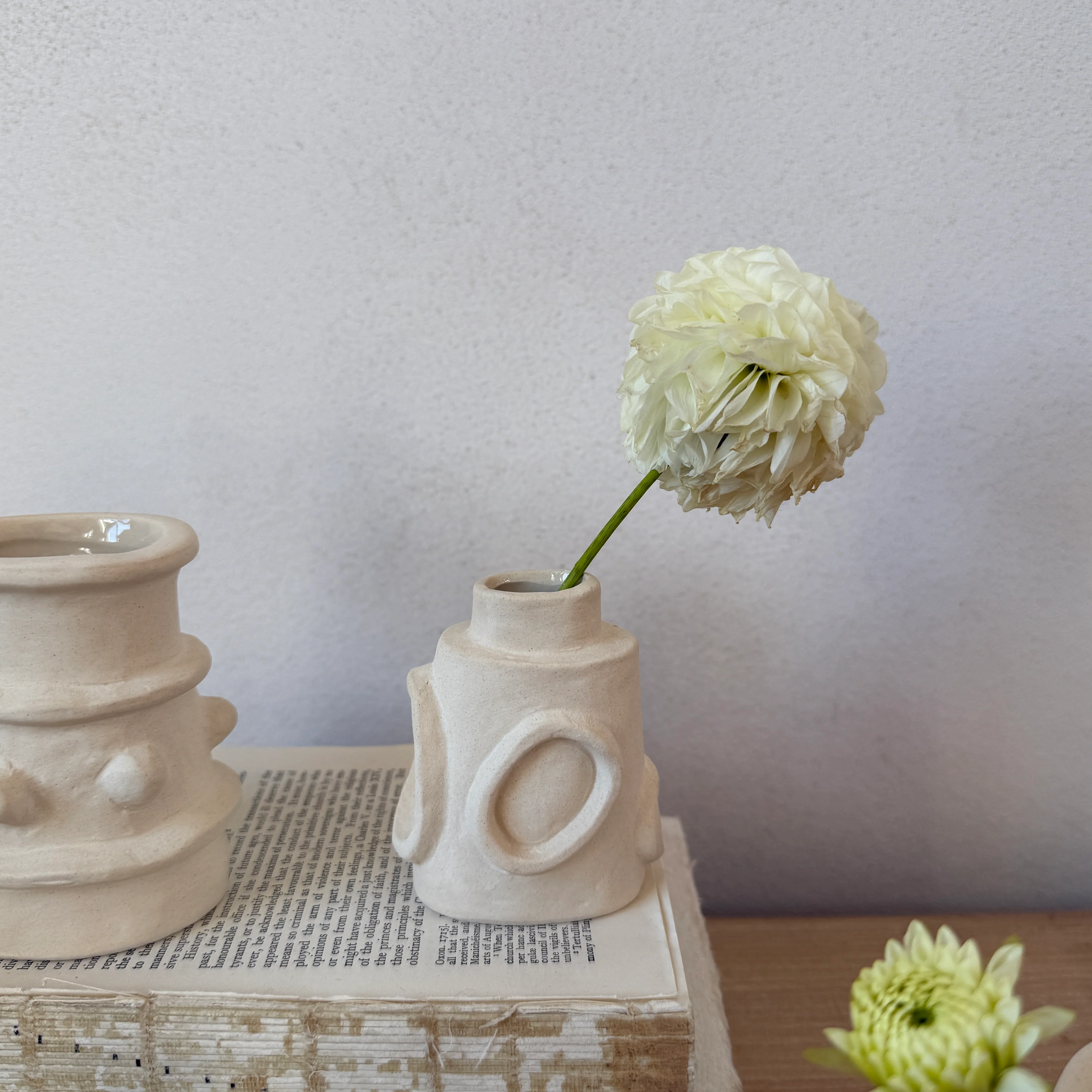 Natural Stoneware Ceramic Vase - Image 2