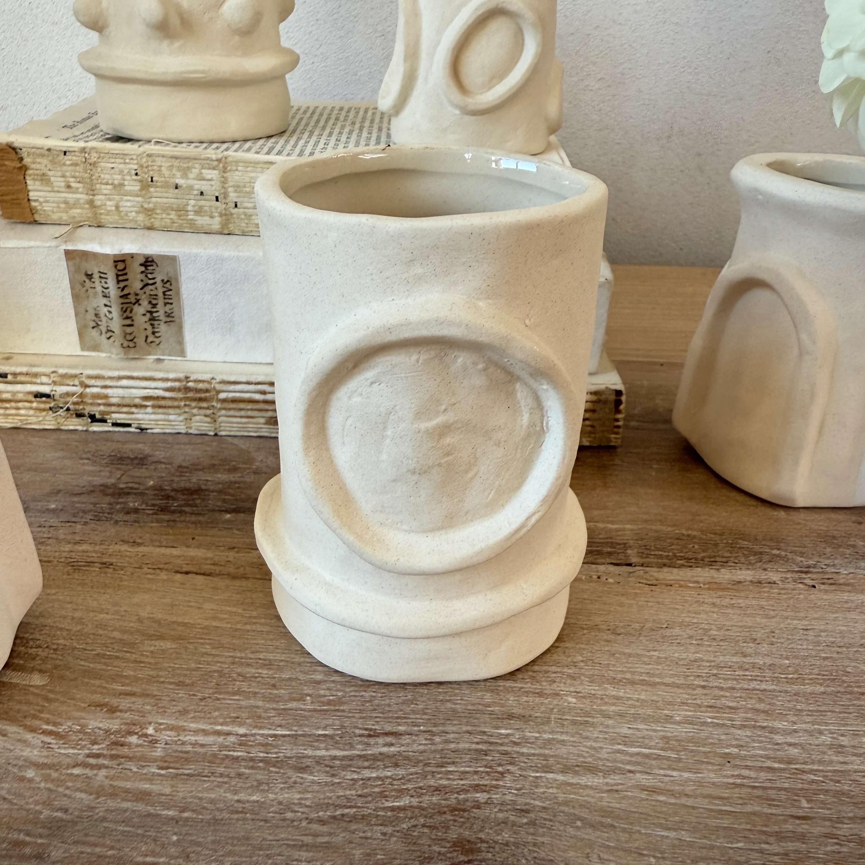 Natural Stoneware Ceramic Vase - Image 4