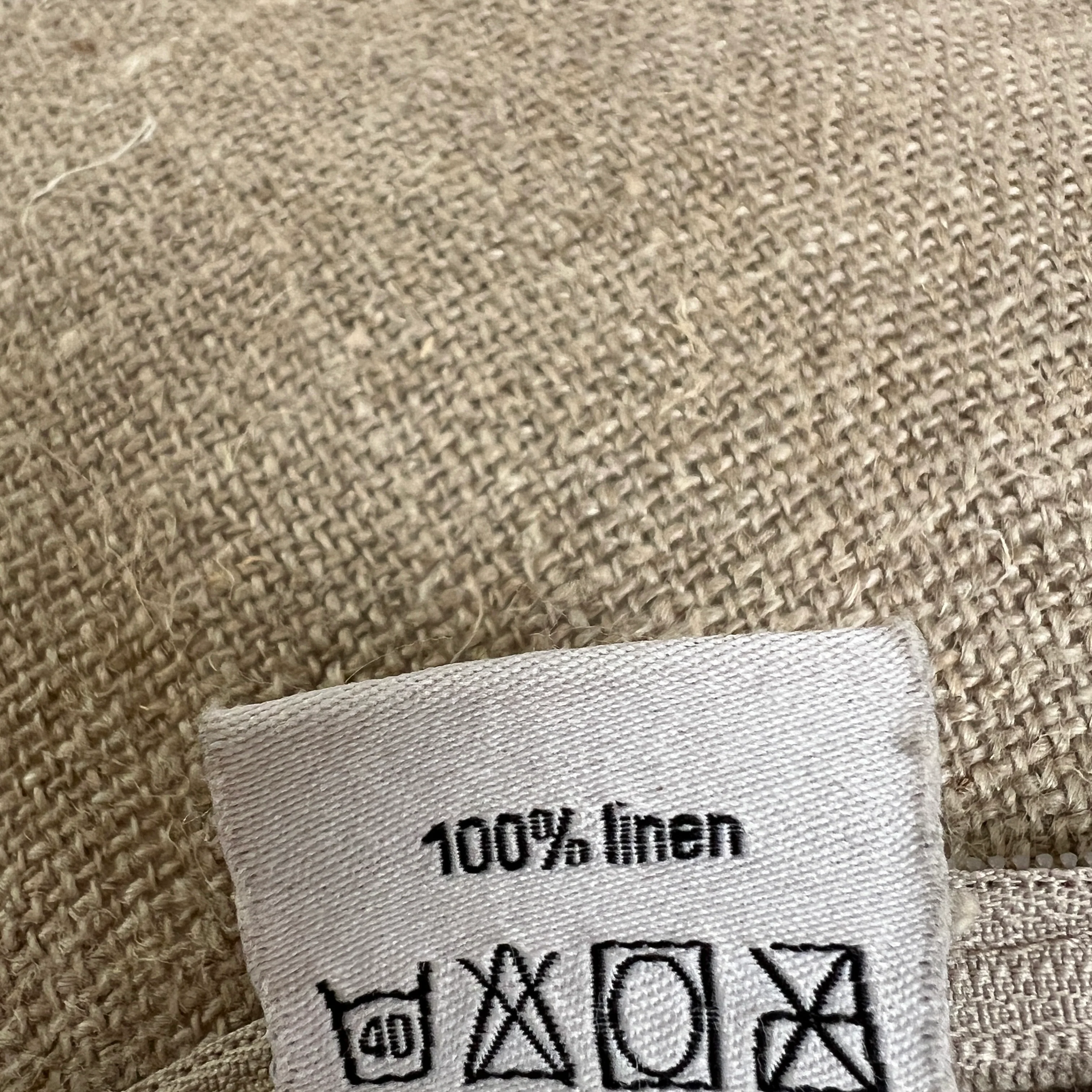 Natural textured linen cushion Bowery - Image 4