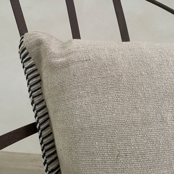 Neutral hand woven cushion | Afghanistan Collective - Image 3