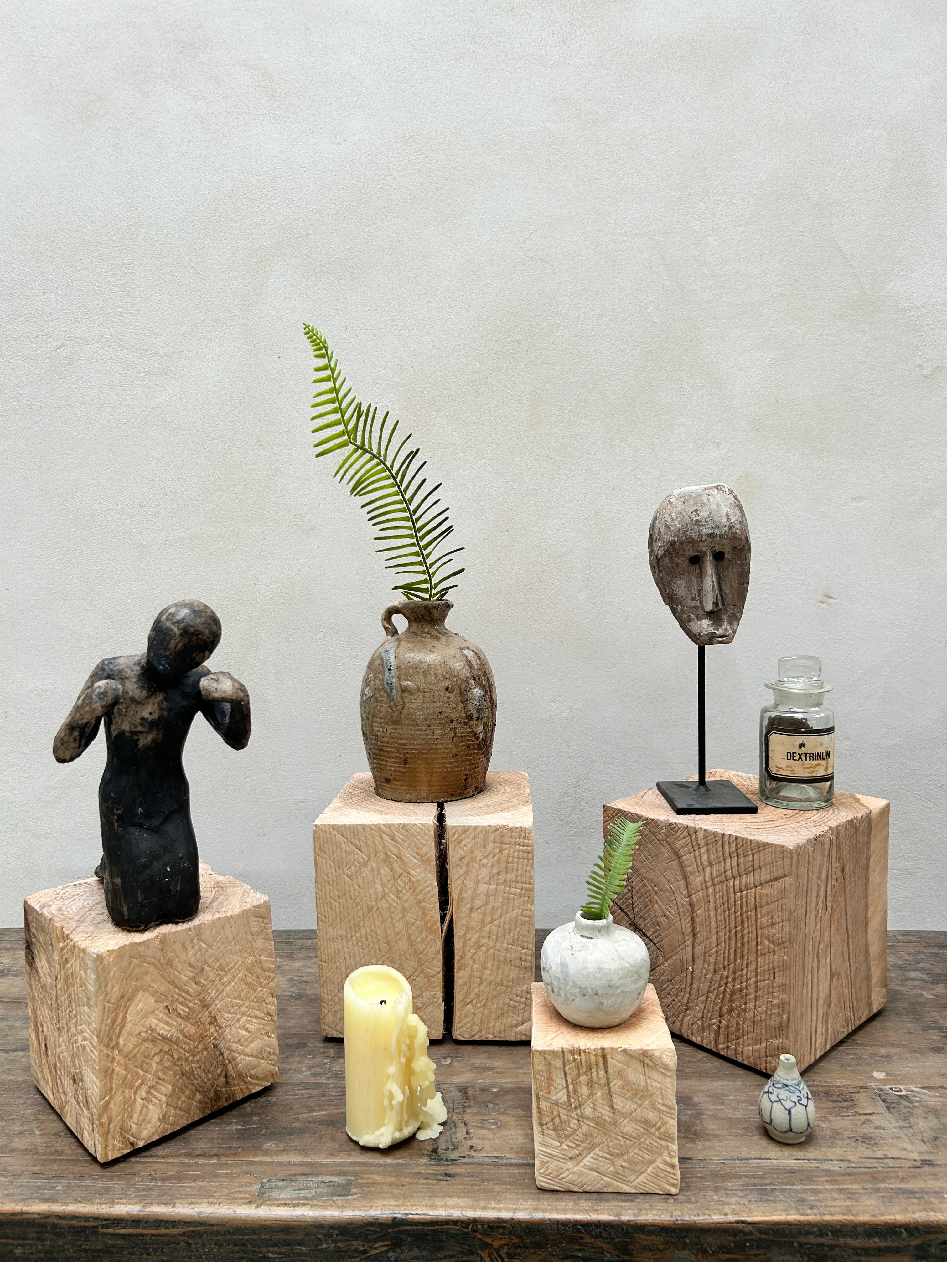 Oak cube display plinths - Image 3