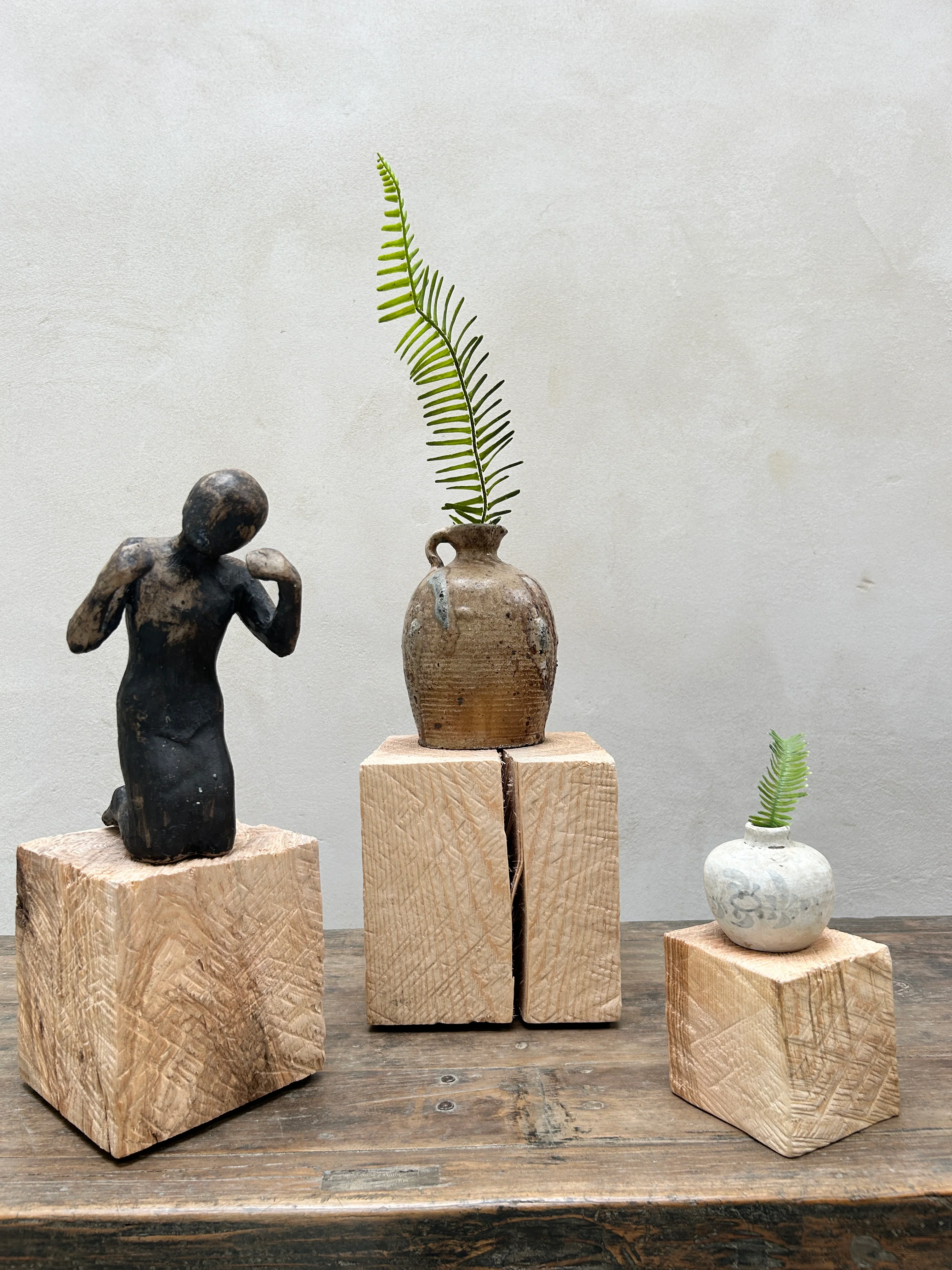 Oak cube display plinths - Image 6