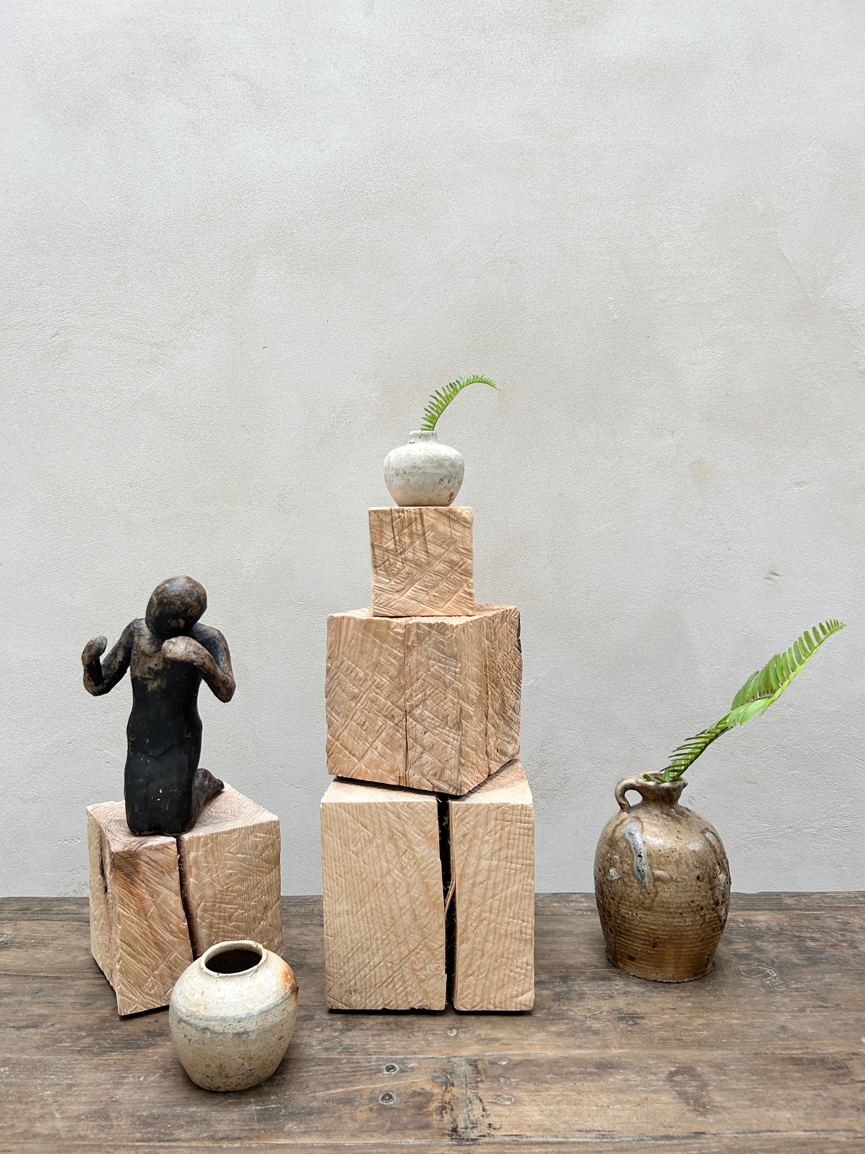 Oak cube display plinths - Image 7