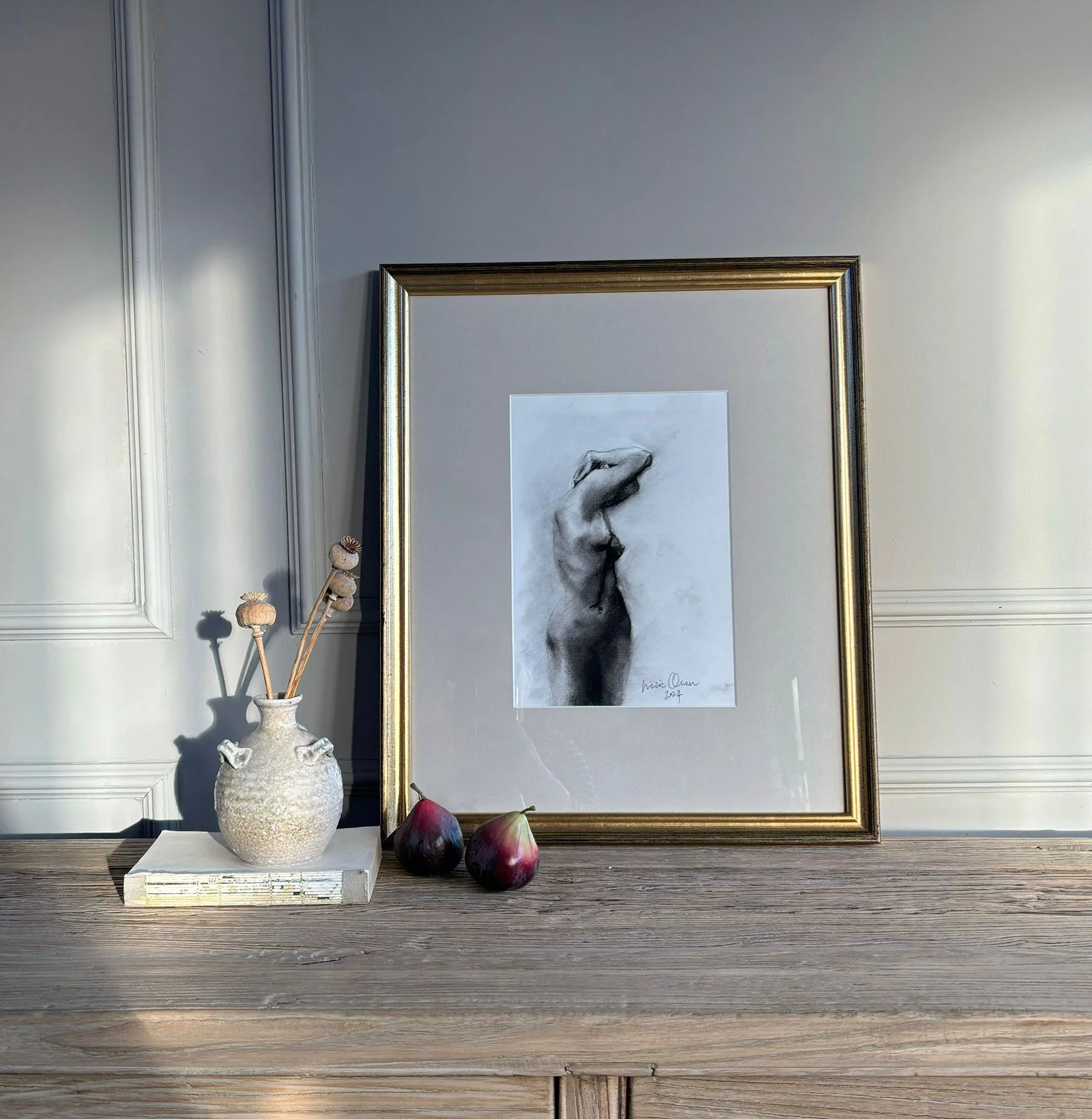 Hand drawn charcoal portrait - Image 10