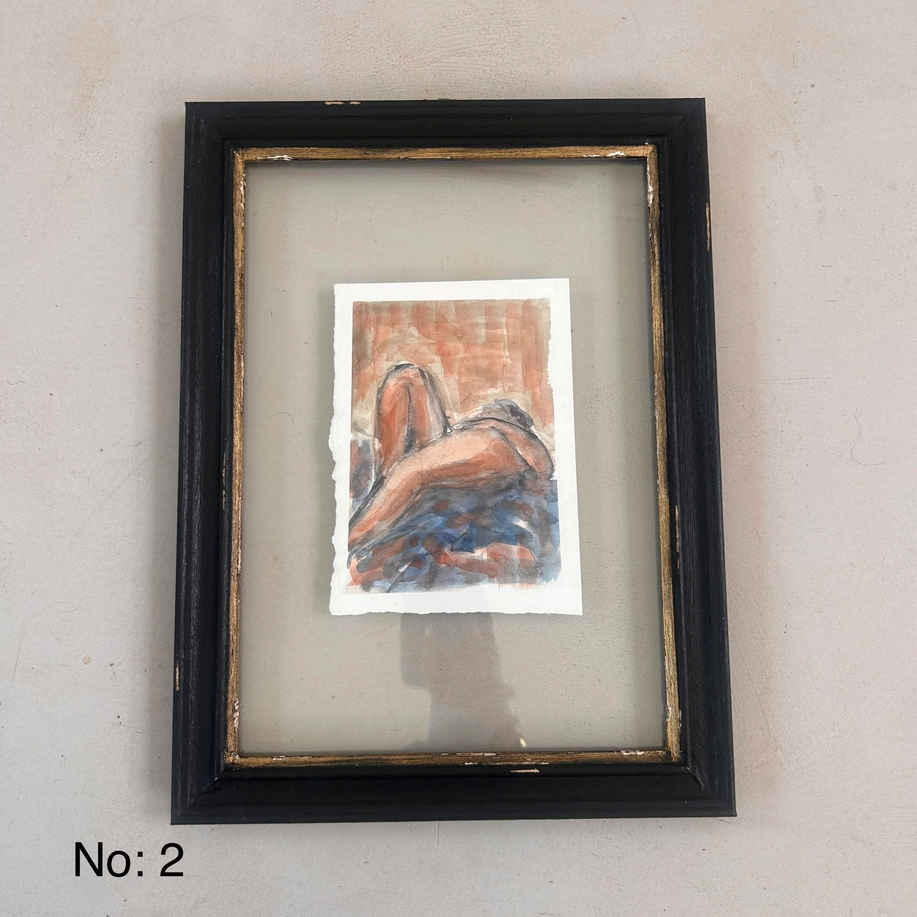 Original Female Life Study Watercolour - Image 3