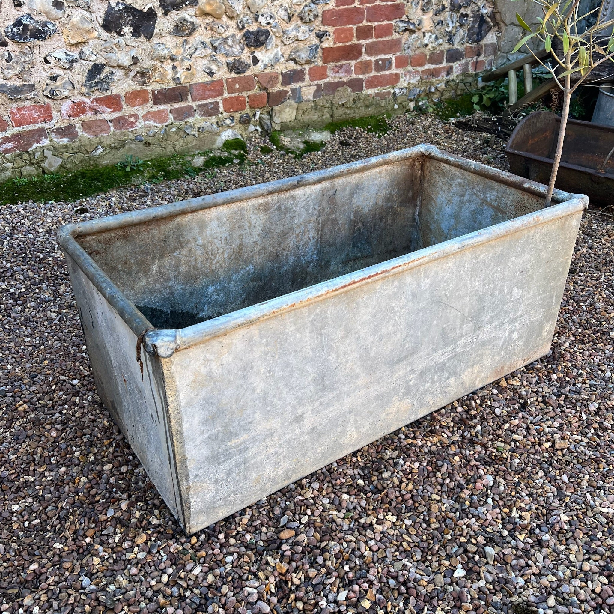 Pair of vintage water troughs 94cm x 49cm - Image 4
