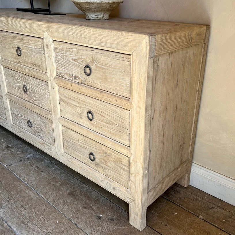 Pale reclaimed multidrawer | Kingham - Image 7