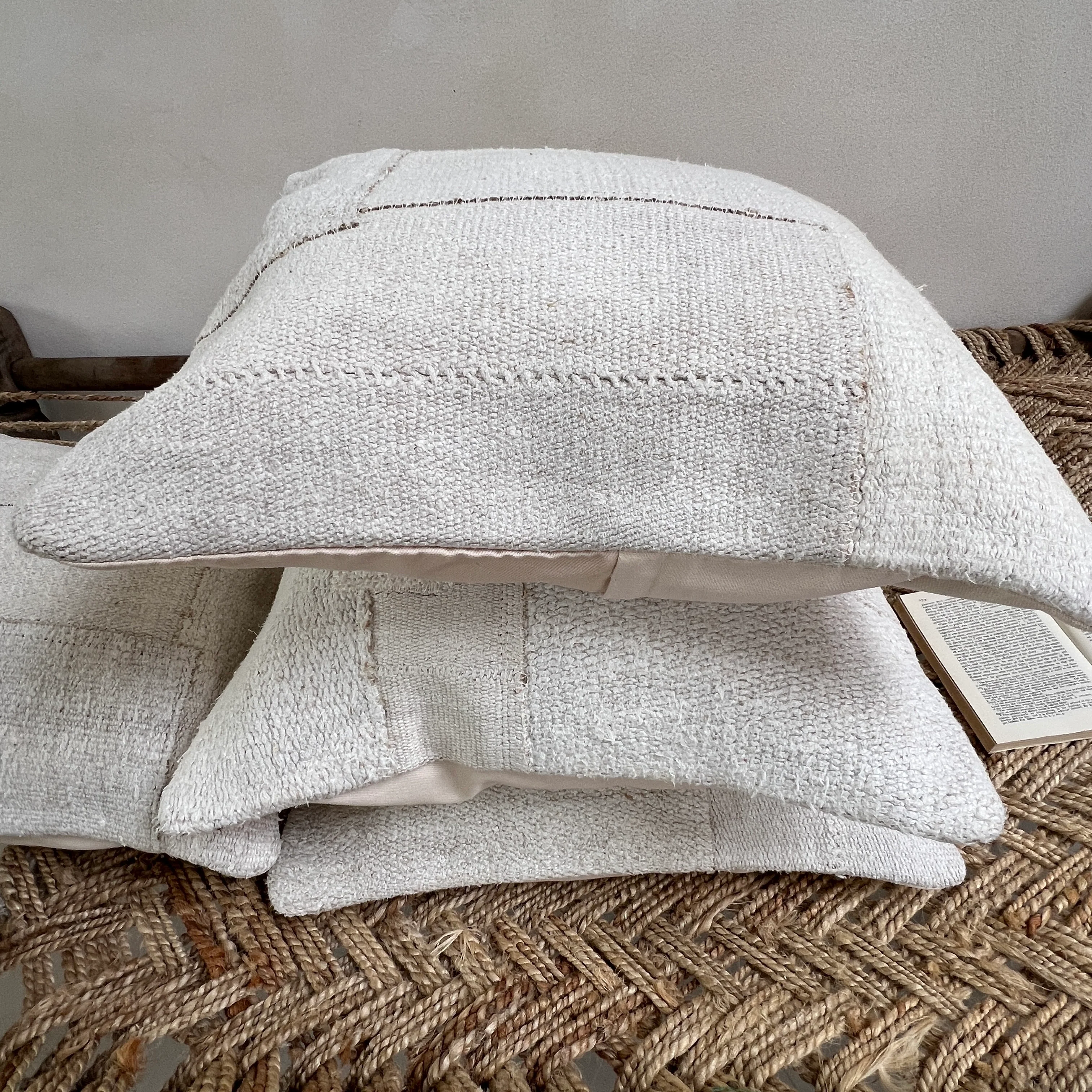 Patchwork vintage cushion stone | Sibel - Image 7