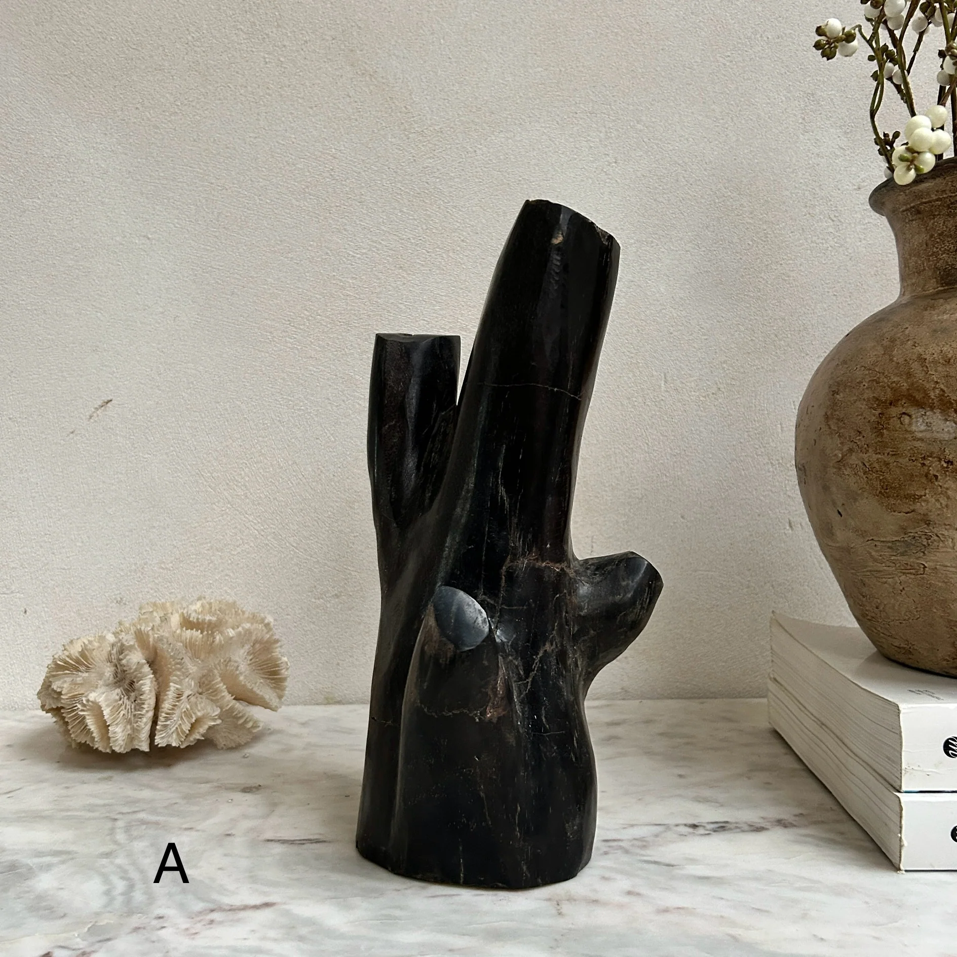Petrified Wood Branch Sculpture | Sari - Image 8