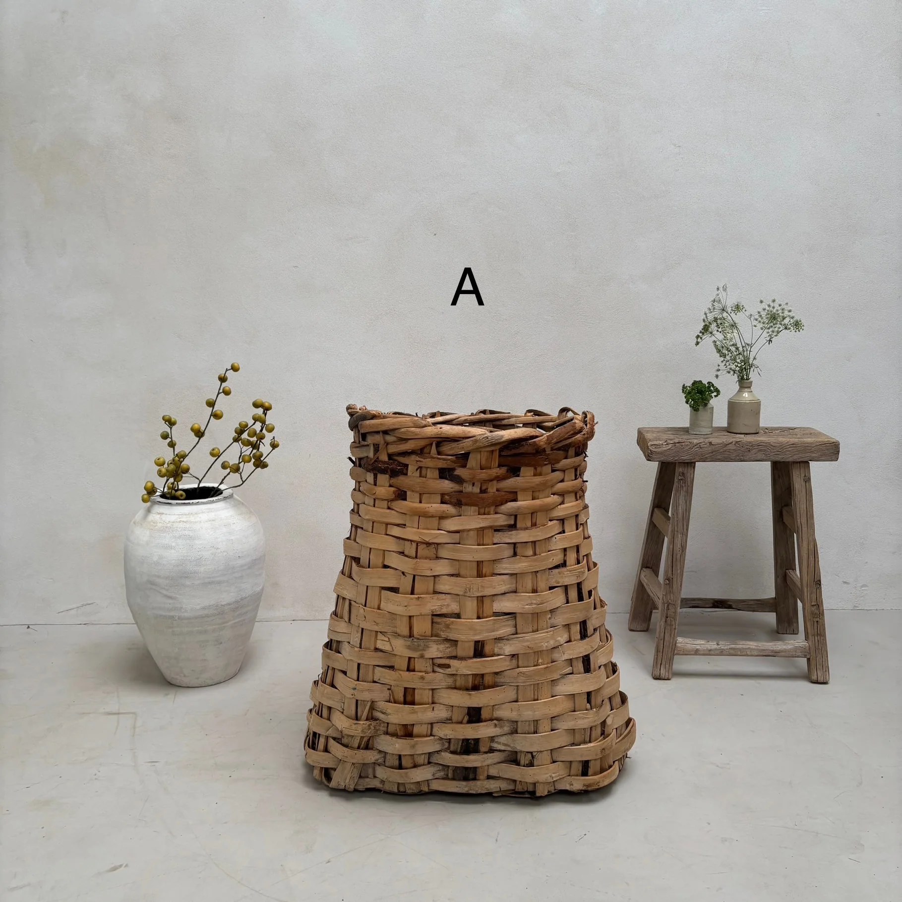 Primitive Antique Handwoven Baskets - Image 2