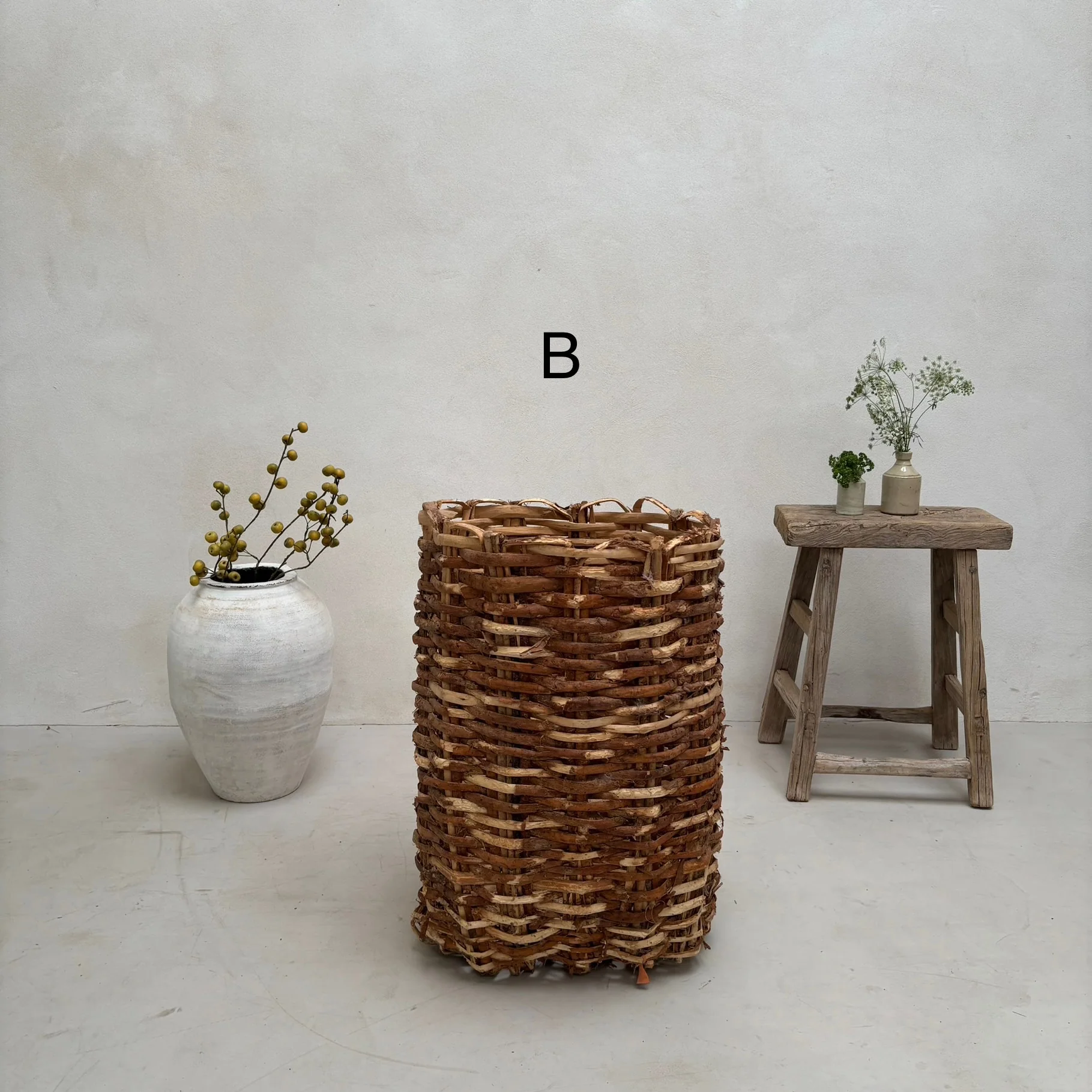Primitive Antique Handwoven Baskets - Image 3