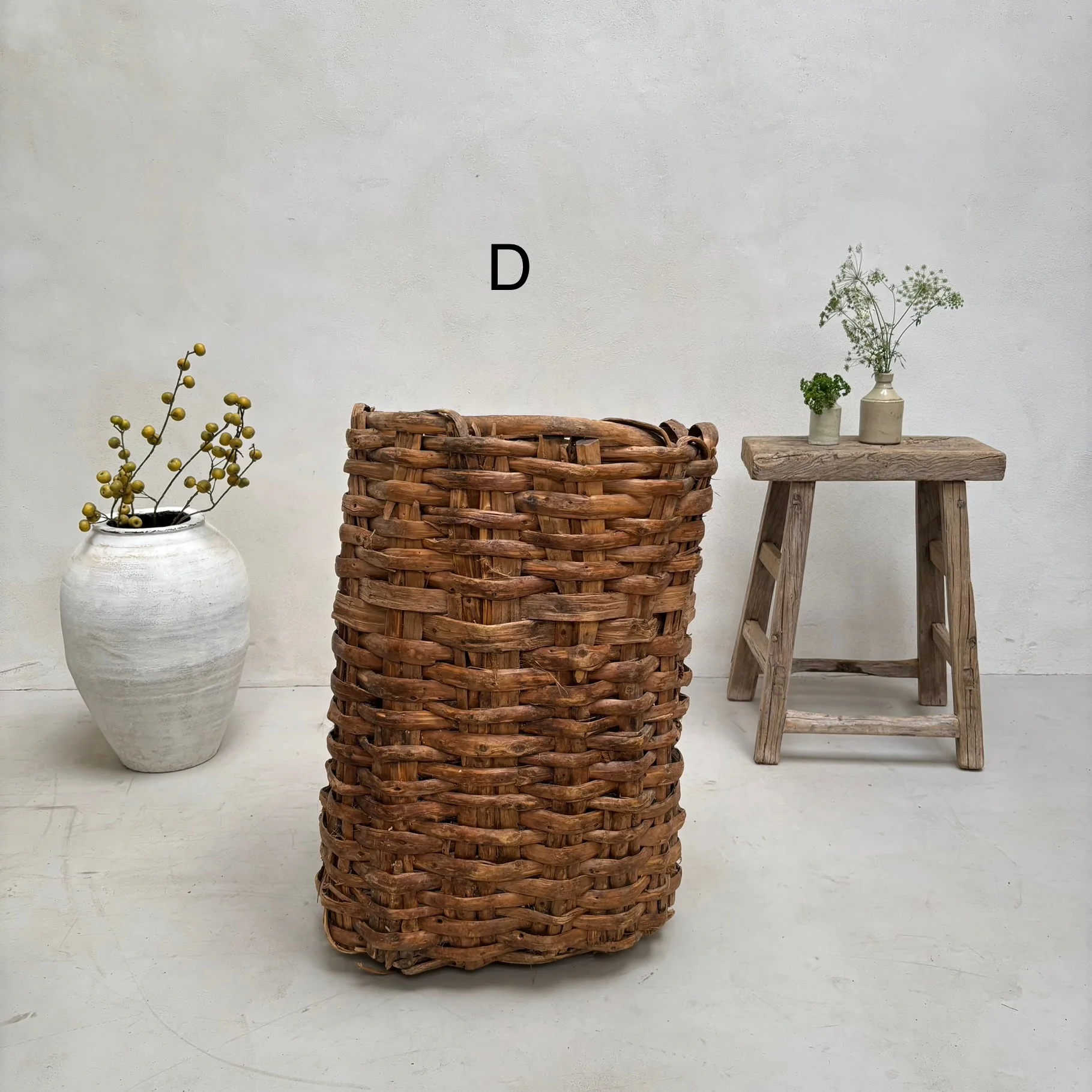 Primitive Antique Handwoven Baskets - Image 5