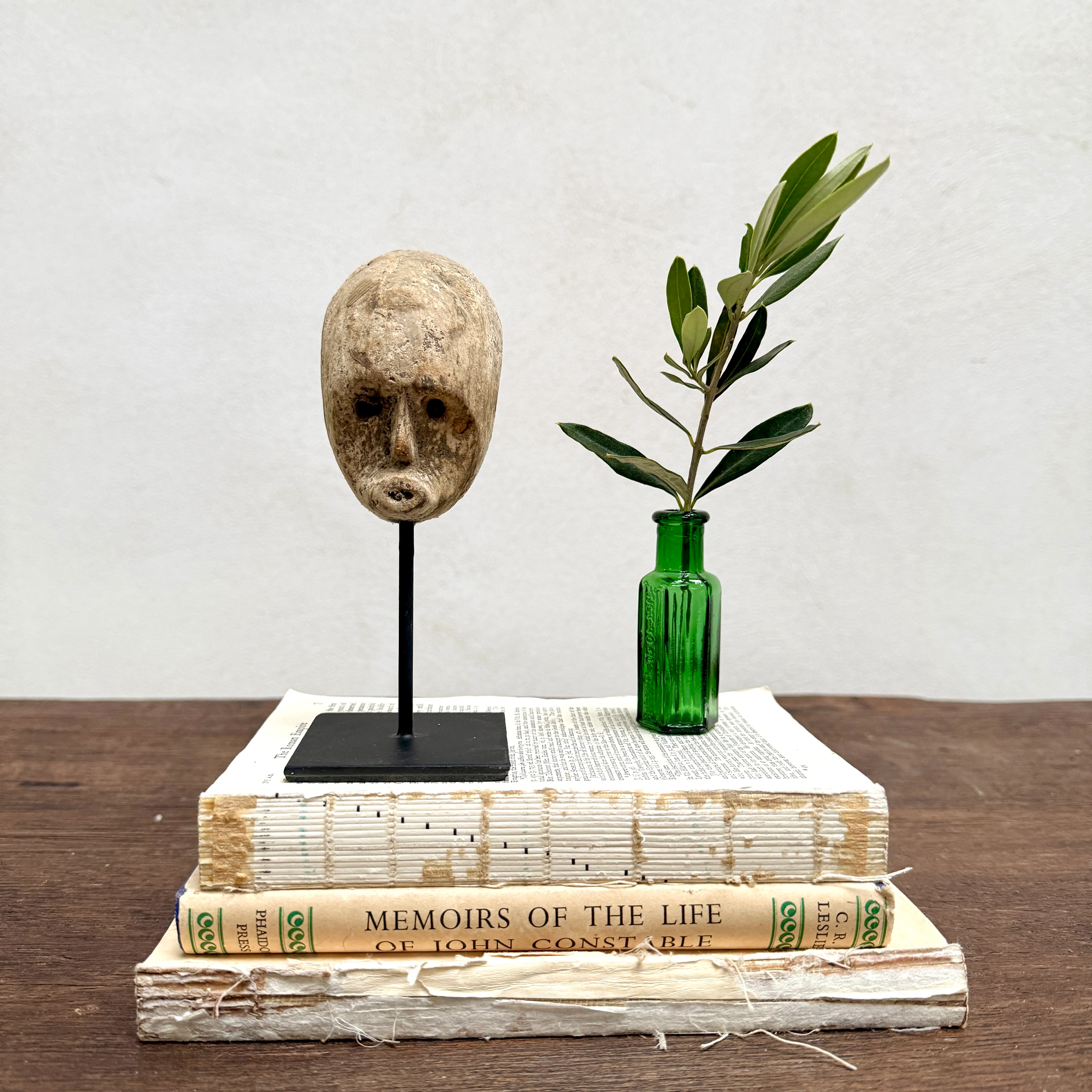 Primitive wooden face sculpture | Mother