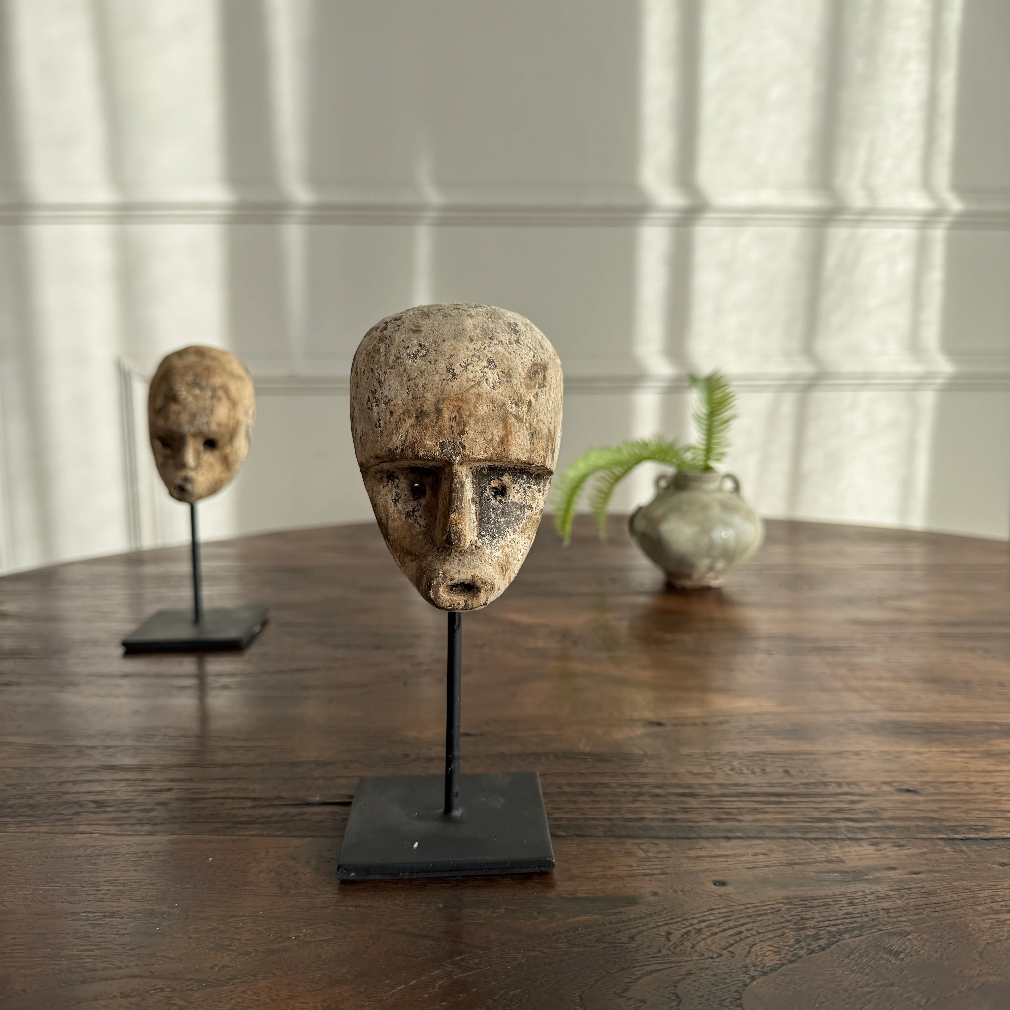 Primitive wooden face sculpture | Father - Image 4