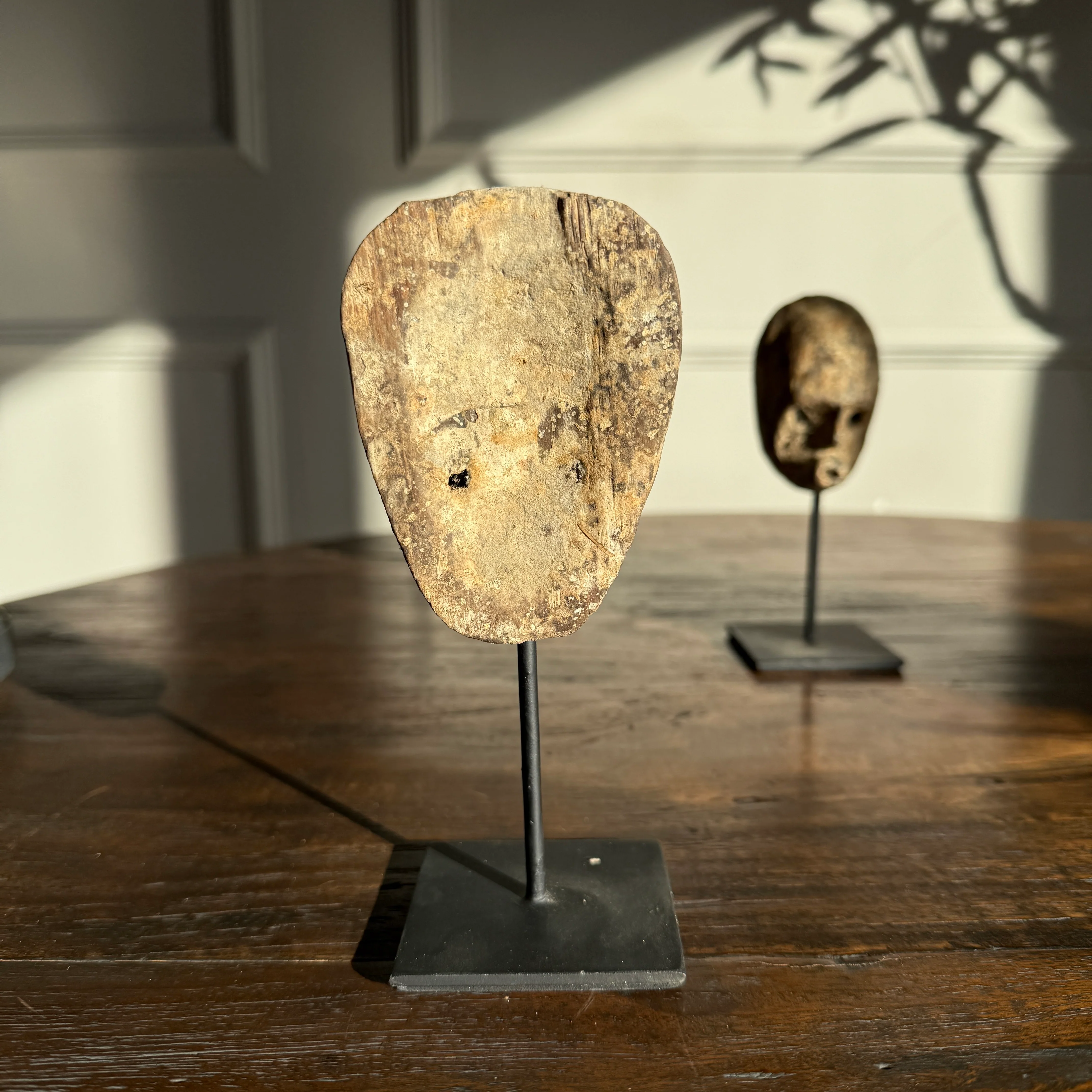 Primitive wooden face sculpture | Father - Image 7