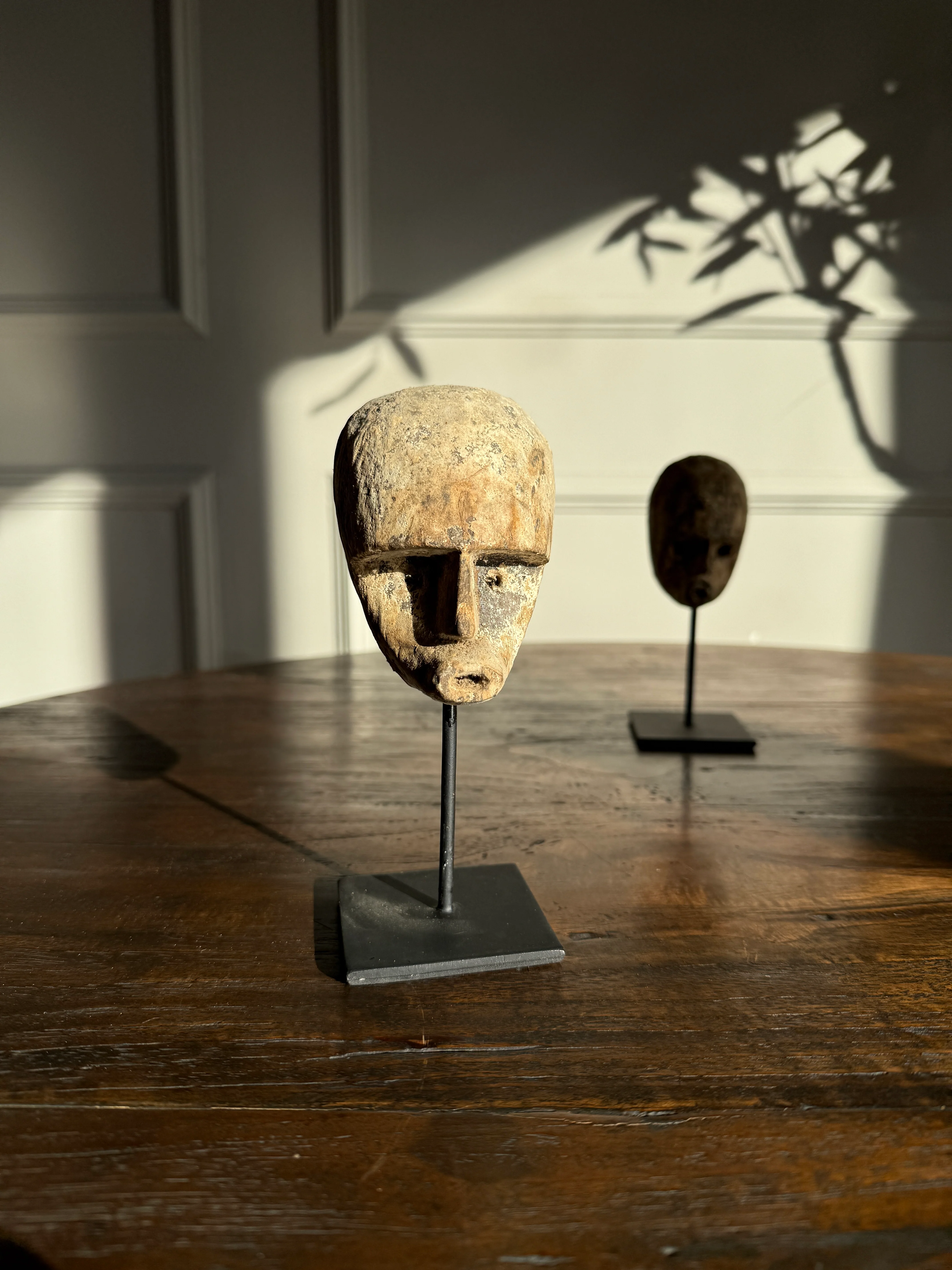 Primitive wooden face sculpture | Father - Image 9