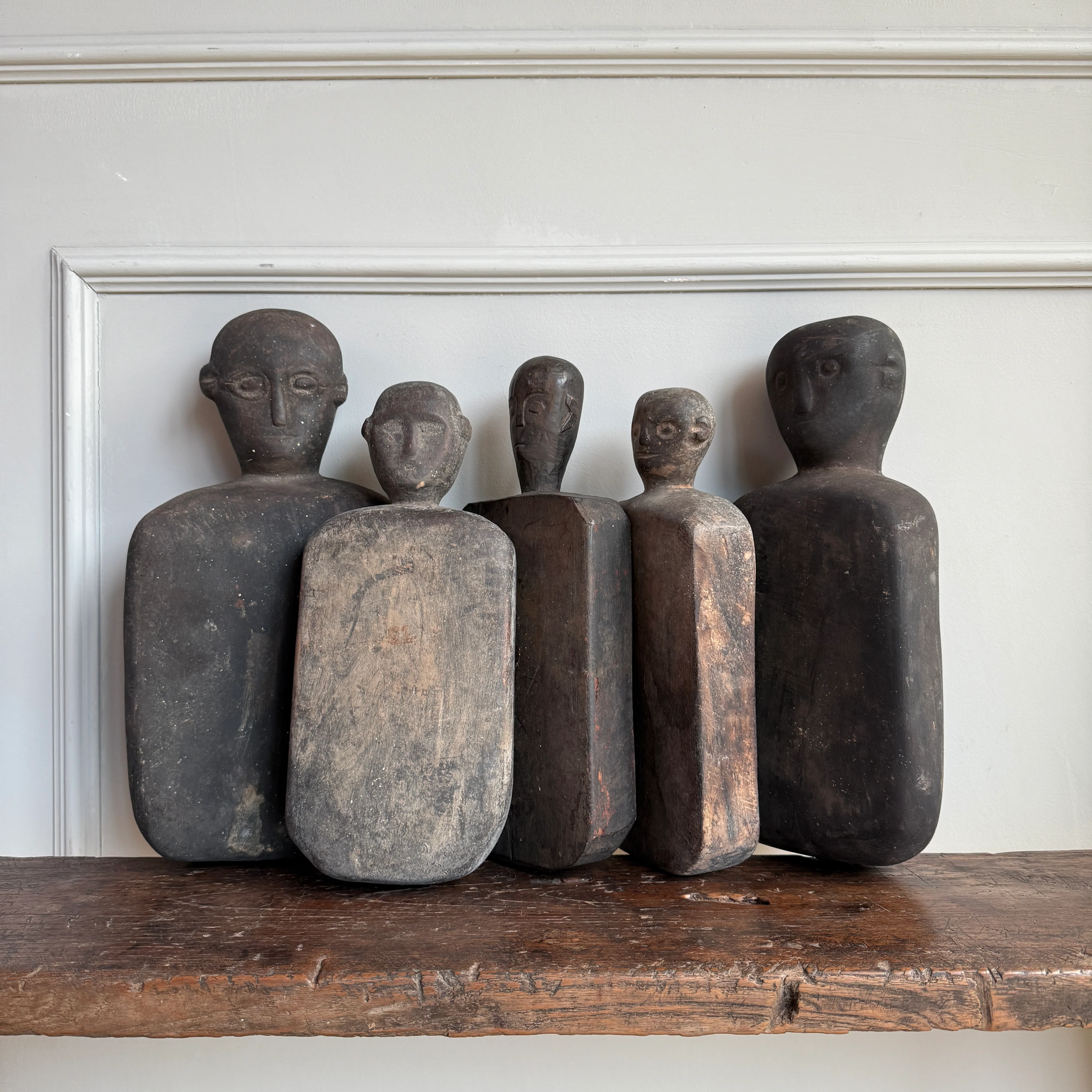Primitive Wooden Figure | Cotton Pounding Board - Image 2
