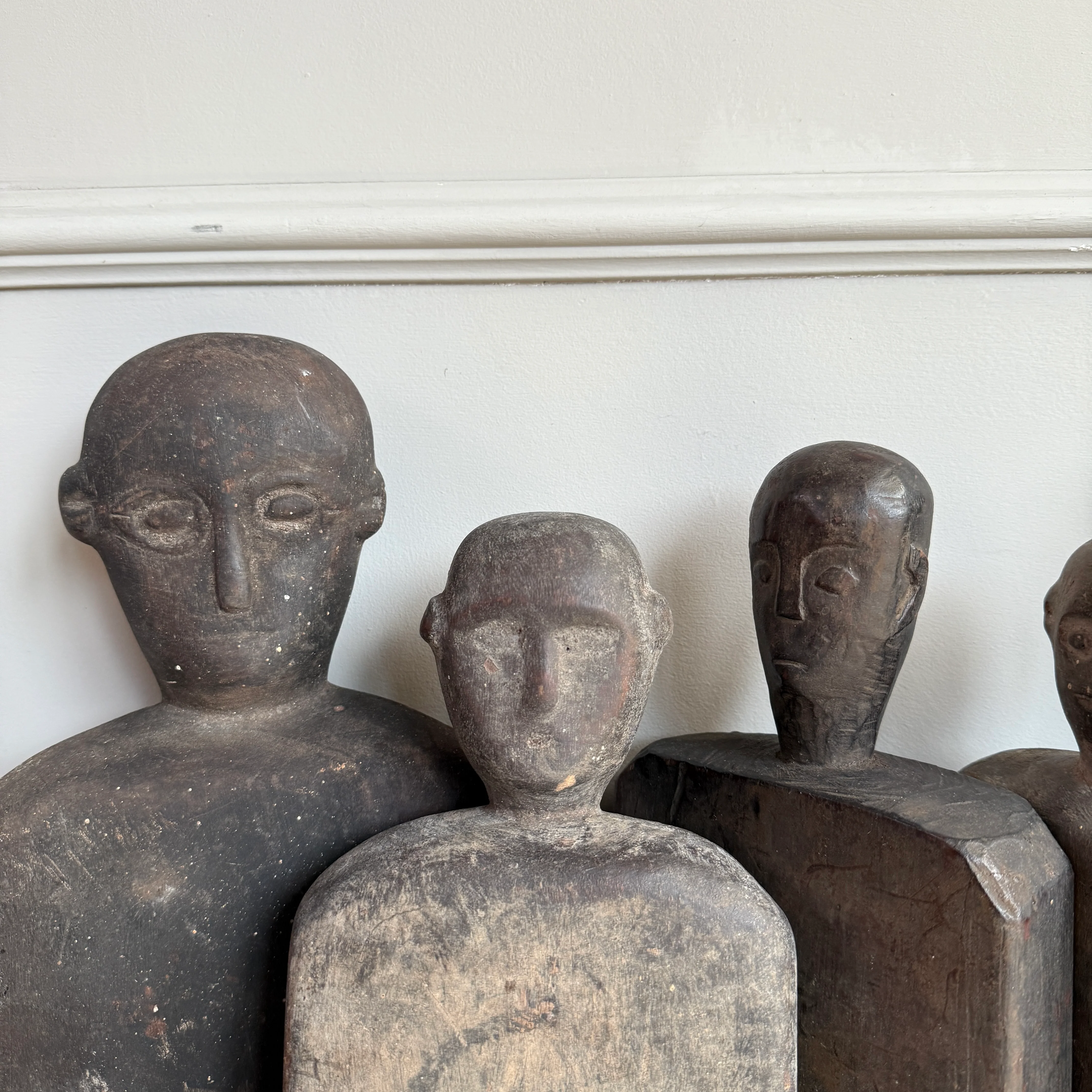 Primitive Wooden Figure | Cotton Pounding Board - Image 3