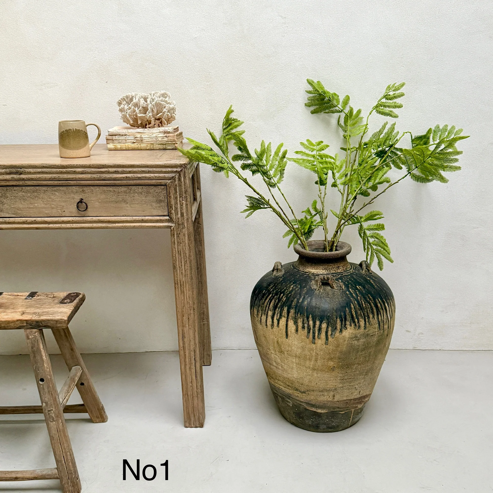 Rare Large Antique Sawankhalok Urn - Image 2