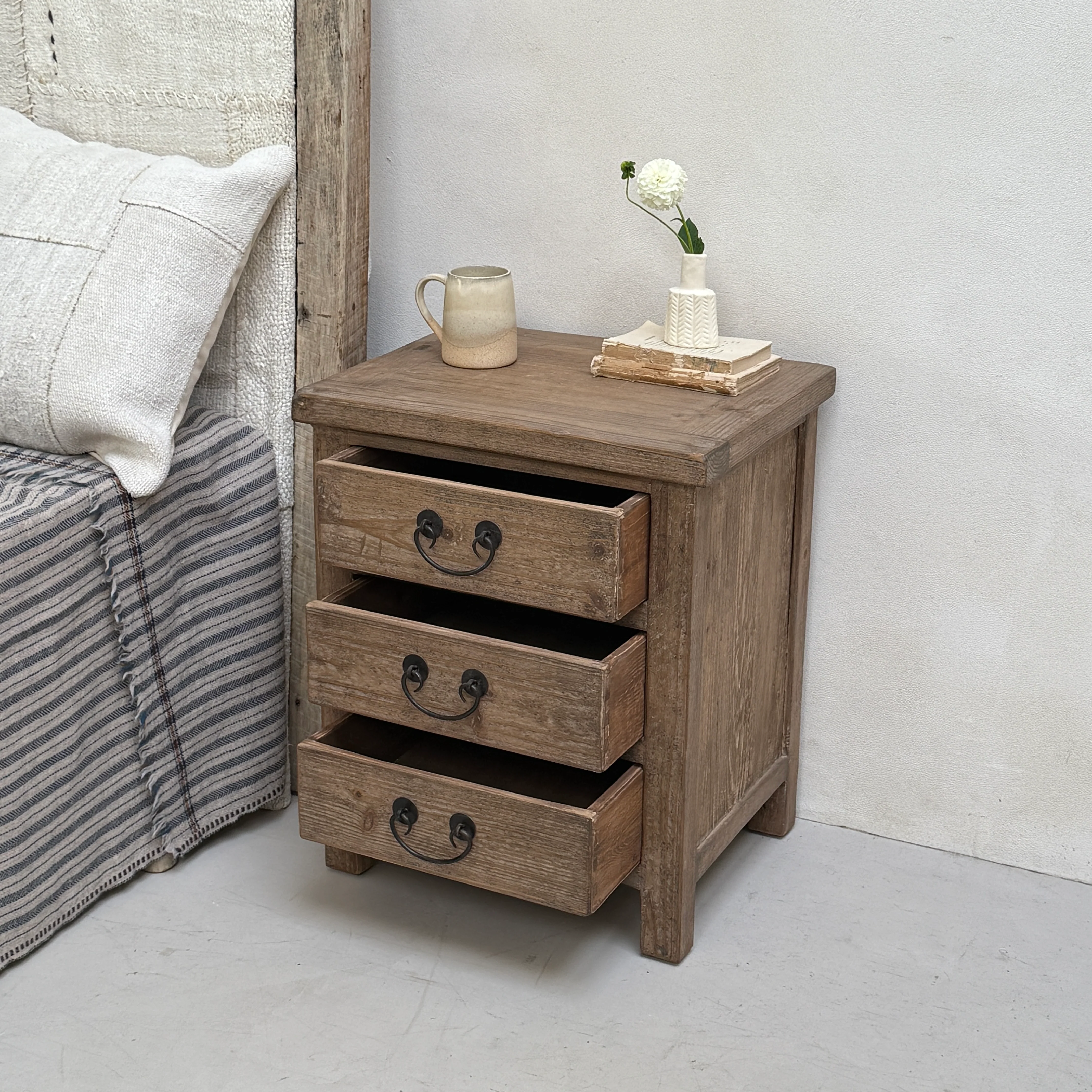 Reclaimed bedside Drawers | Benedict - Image 3