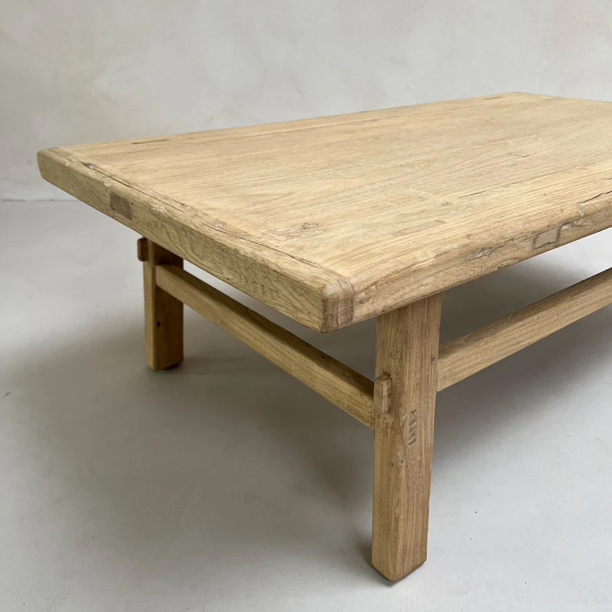 Reclaimed coffee table pale wood | Cotswolds - Image 4
