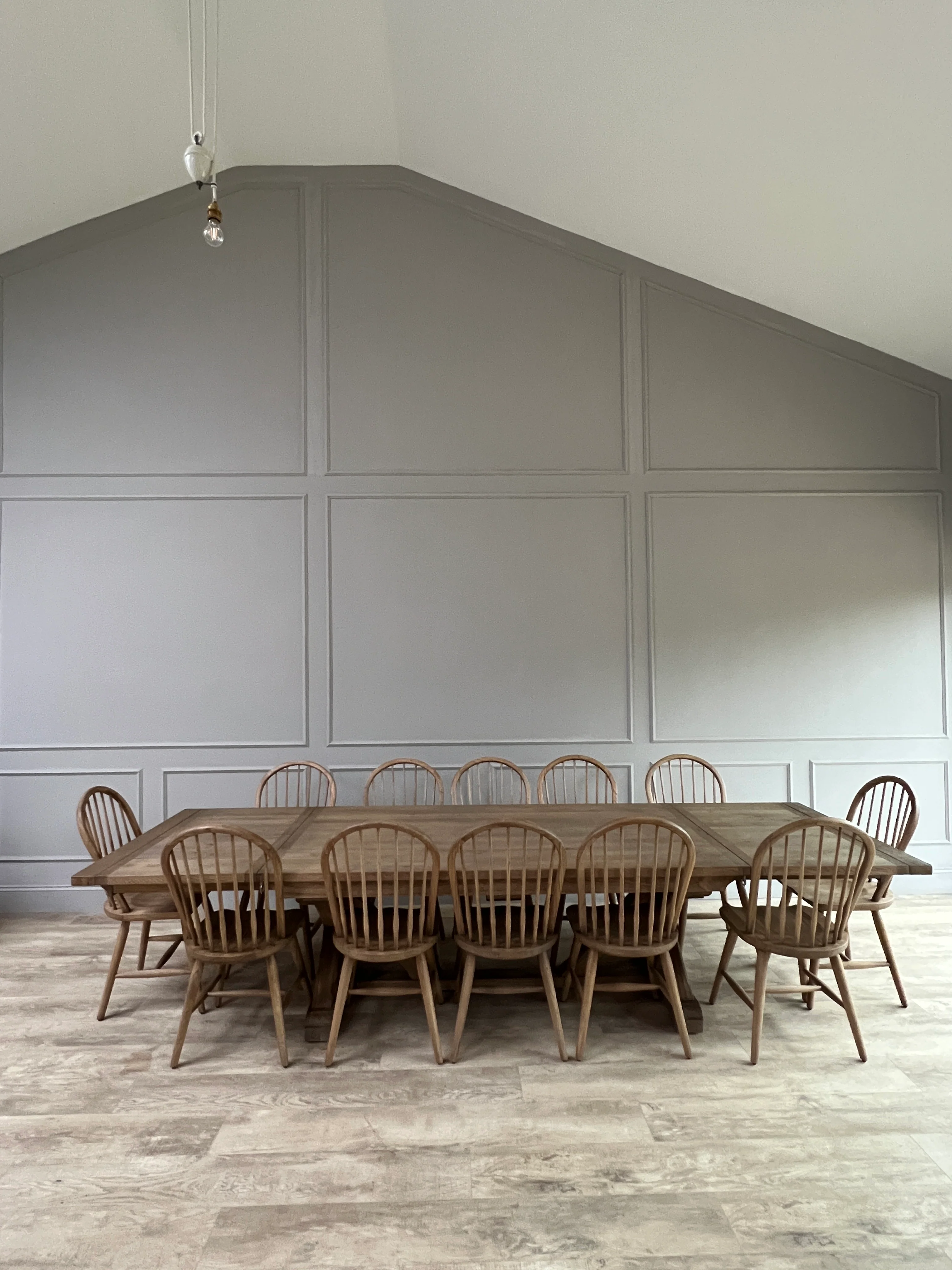 Reclaimed Oak Extending Dining Table - Image 8